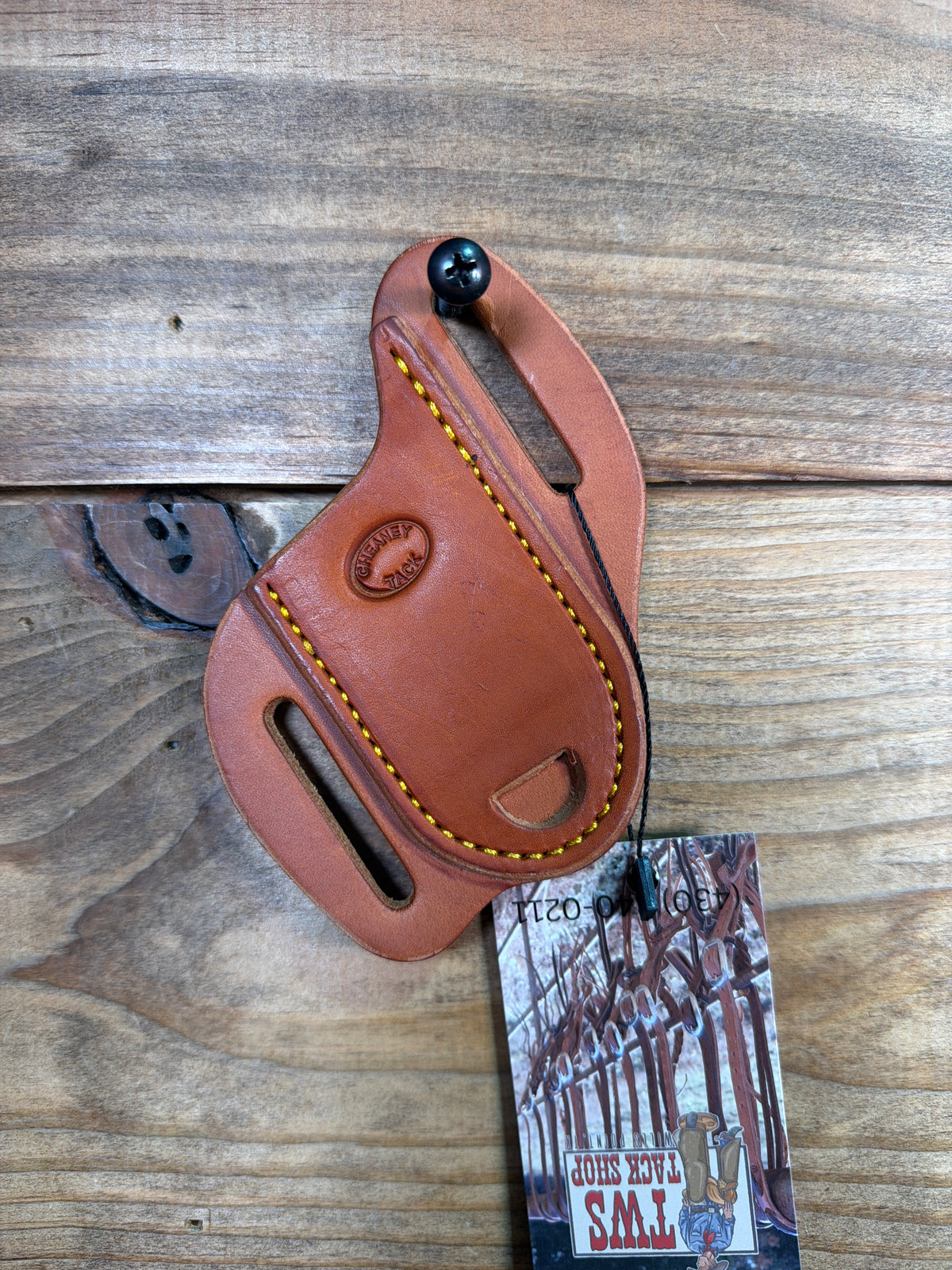 022 Cheaney 3" Knife Sheath Medium Oiled