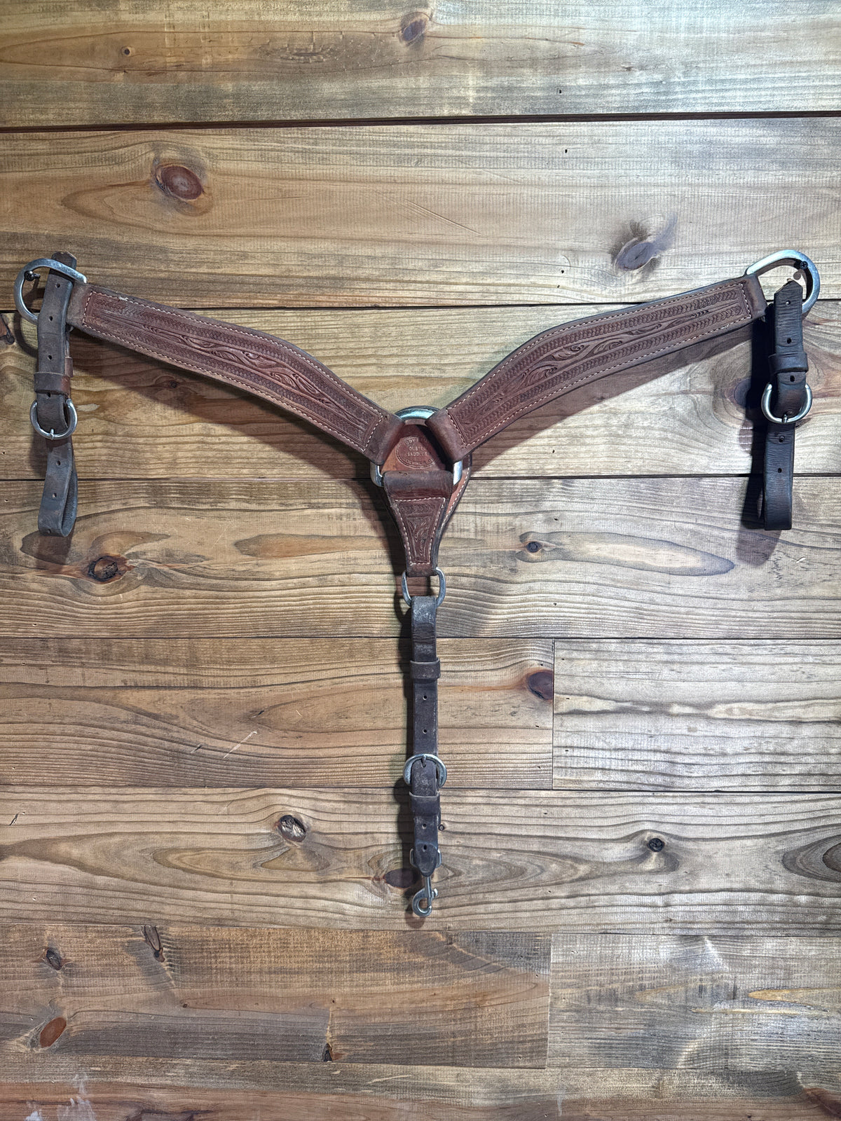 USEDTACK191 2" Tooled Jody Ramer Breast Collar