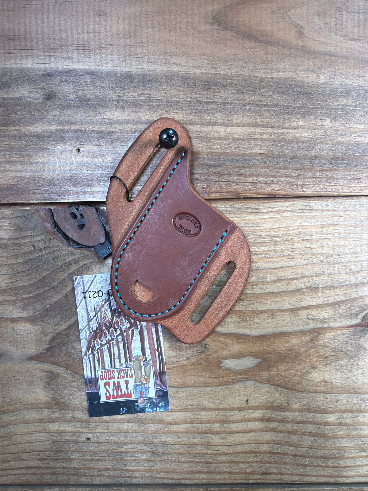 028 Cheaney 3" Knife Sheath Oiled Slick Face