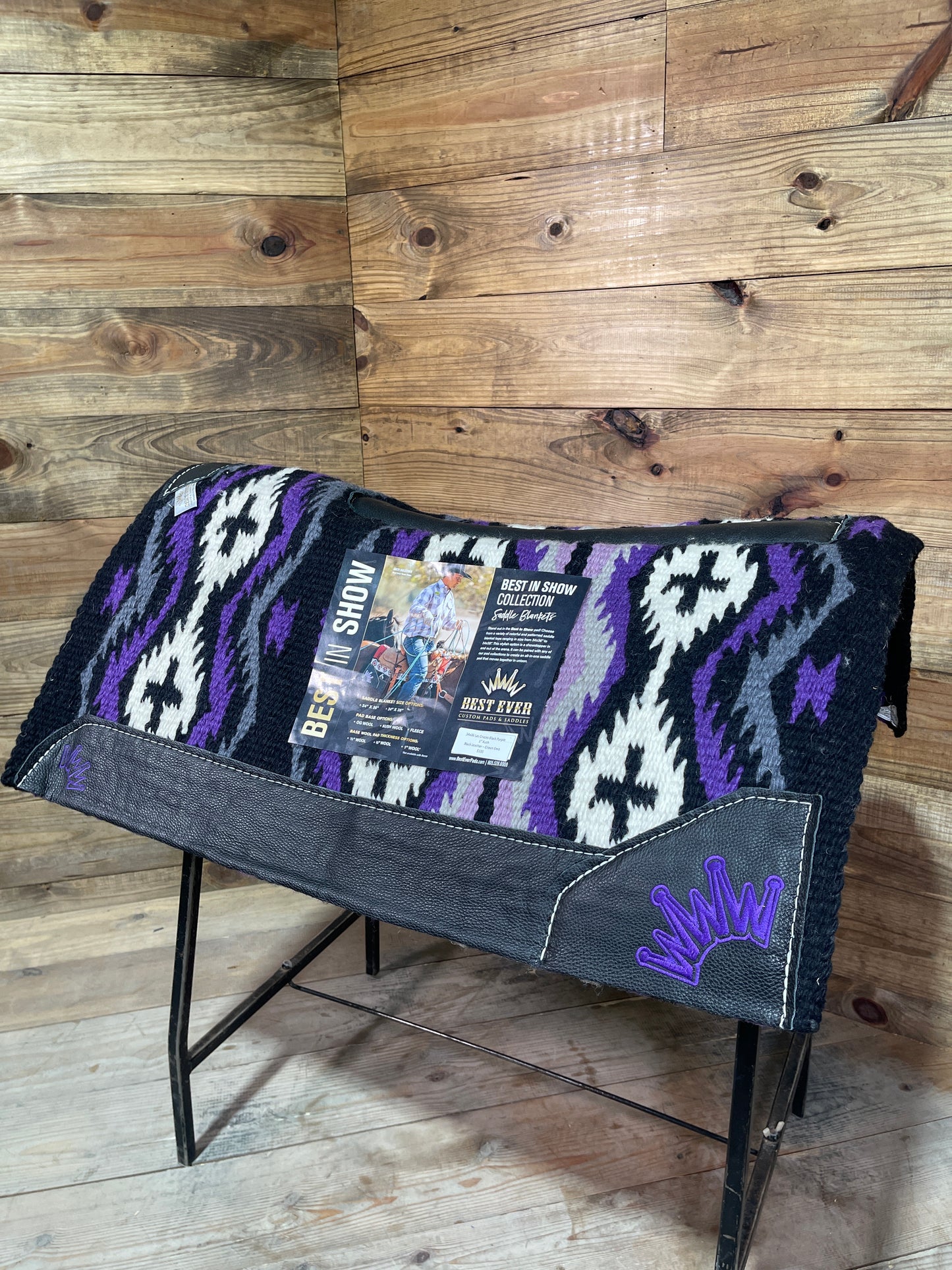 34 Best Ever 34 X 34 & 1" Las Cruces Black Purple Navajo