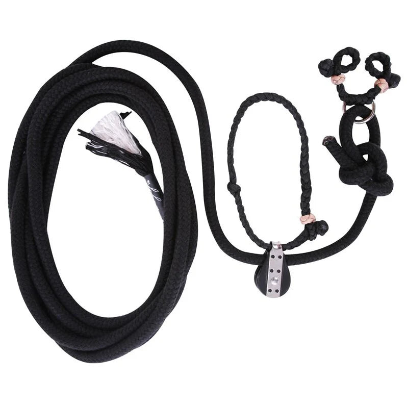 Jerry Beagley Deluxe Jerkline & Pulley Set Black