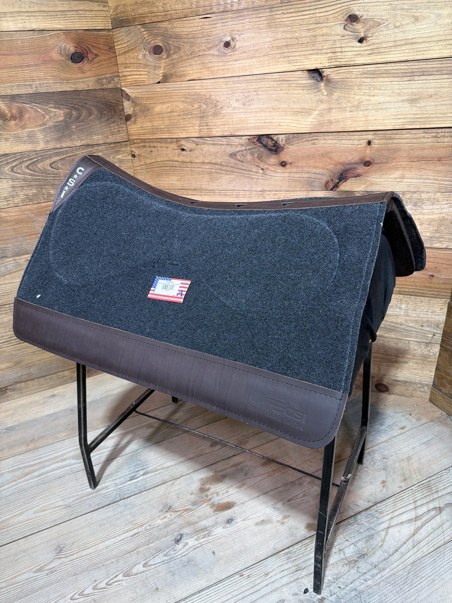 58 CSI Gray Standard Western Cut Medium Saddle Pad
