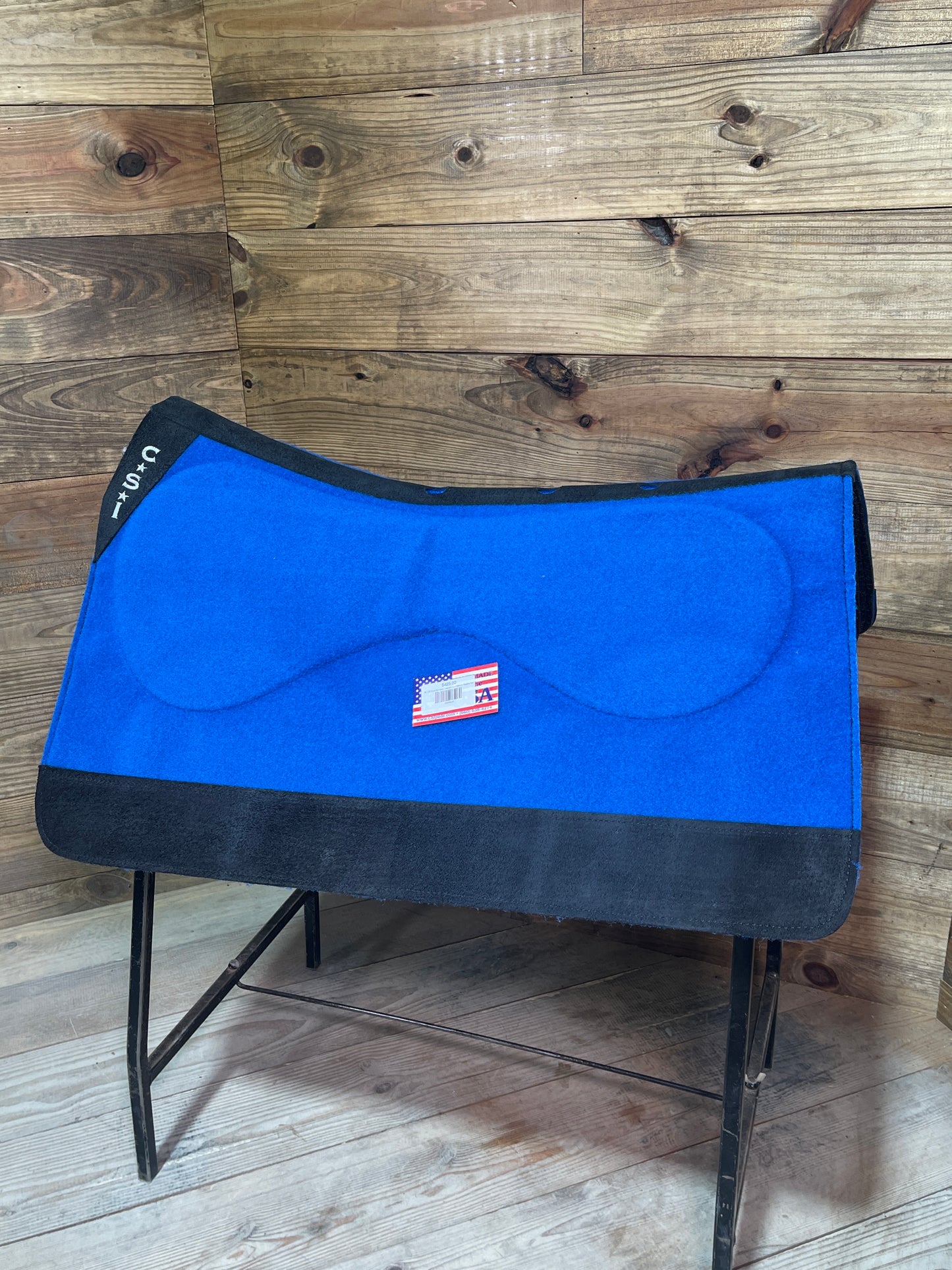 54 CSI Blue Standard Western Cut Medium Saddle Pad