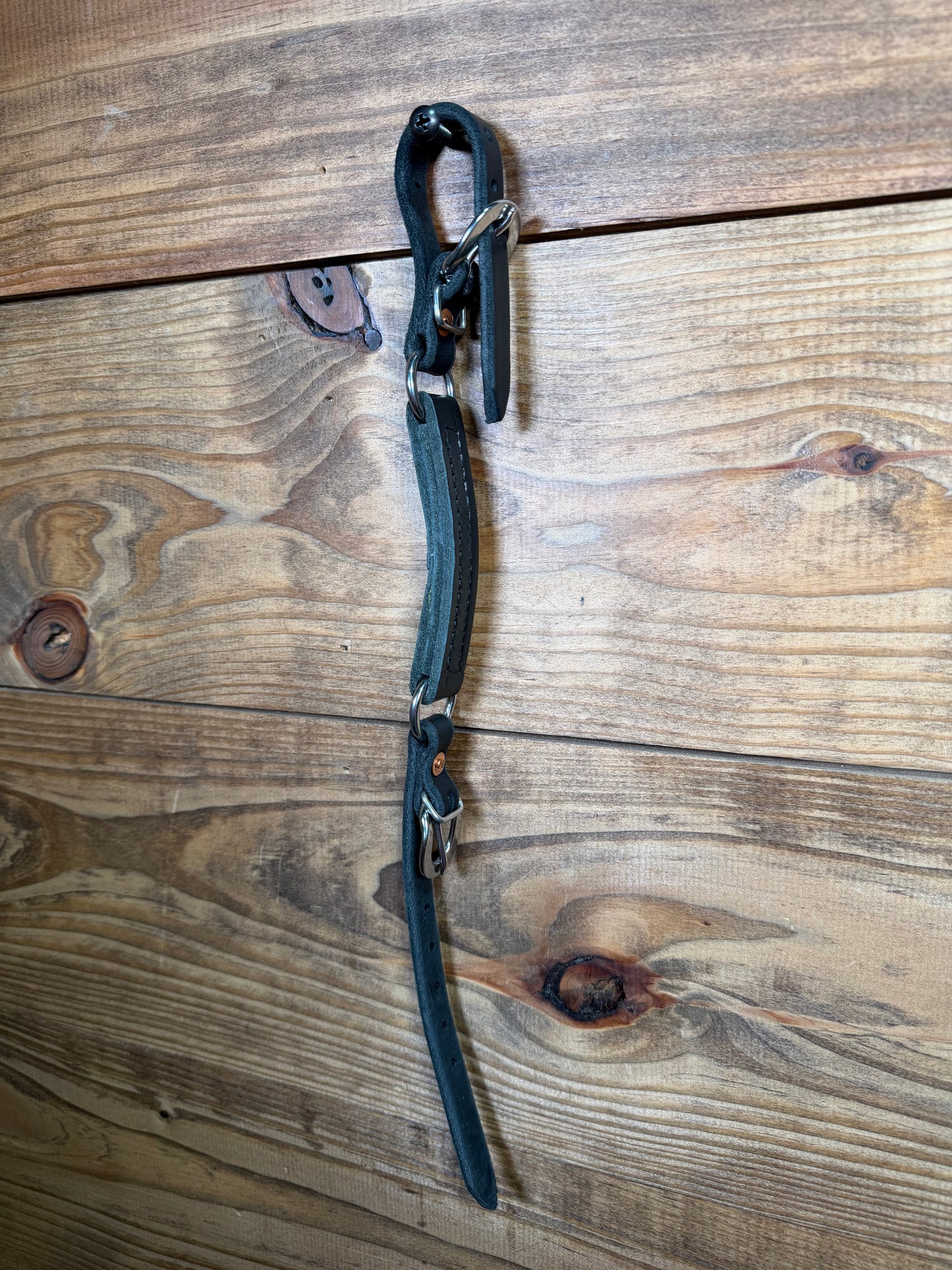 Cheaney Black Leather Curb