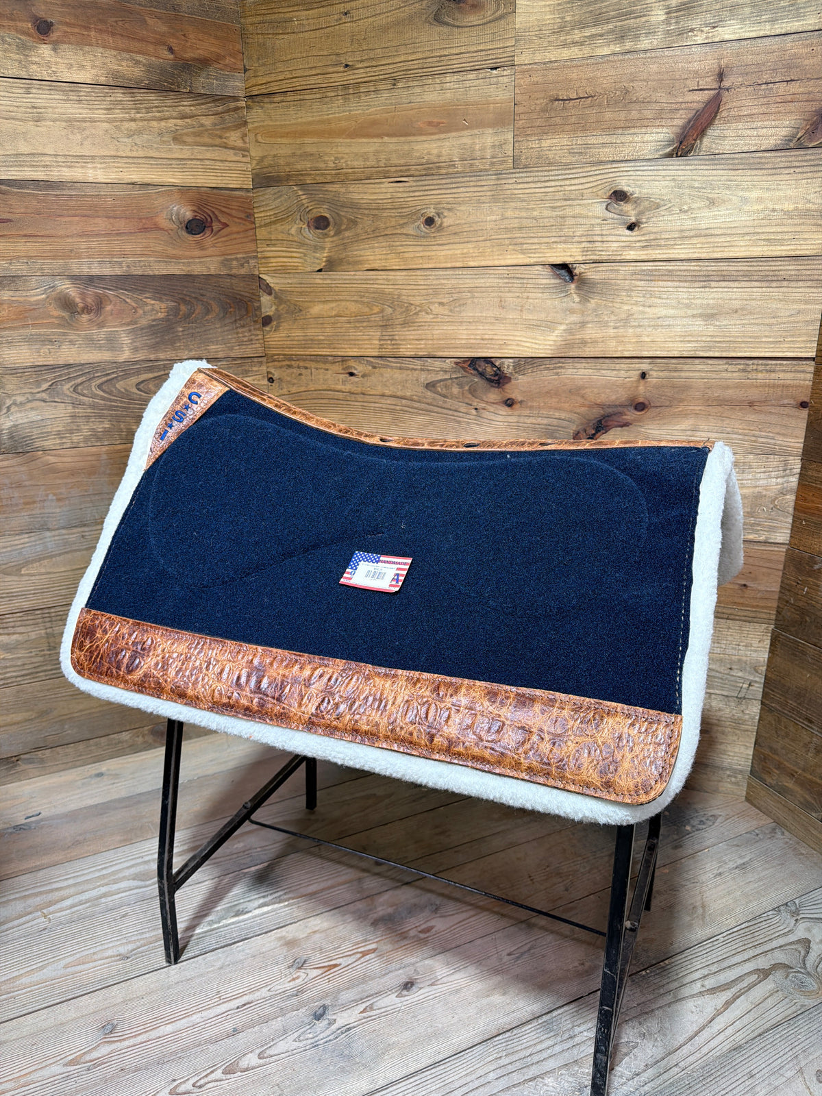 92 CSI Navy Custom Western Cut Medium Saddle Pad
