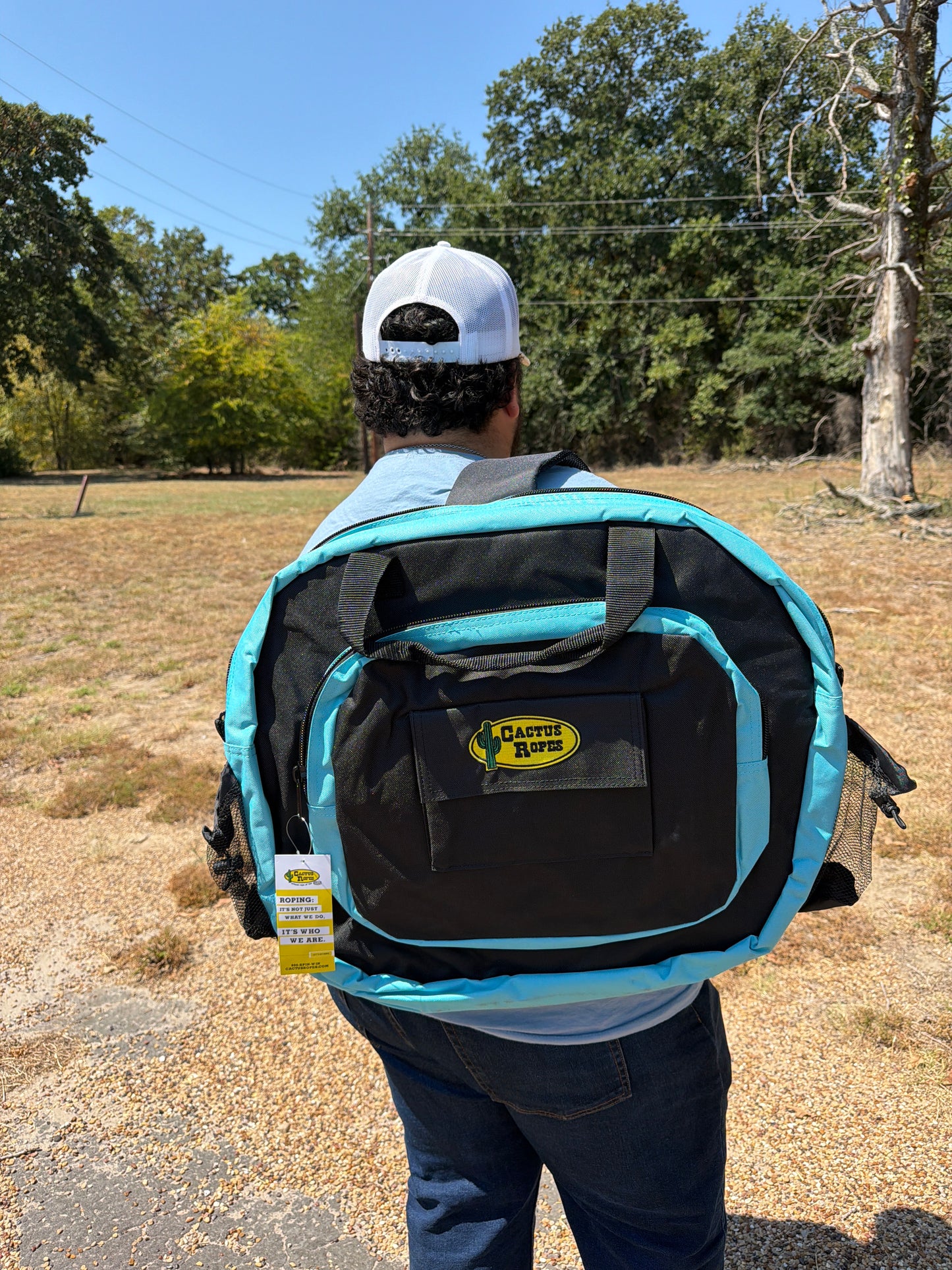Cactus Choice Plus Rope Bag Black Turquoise