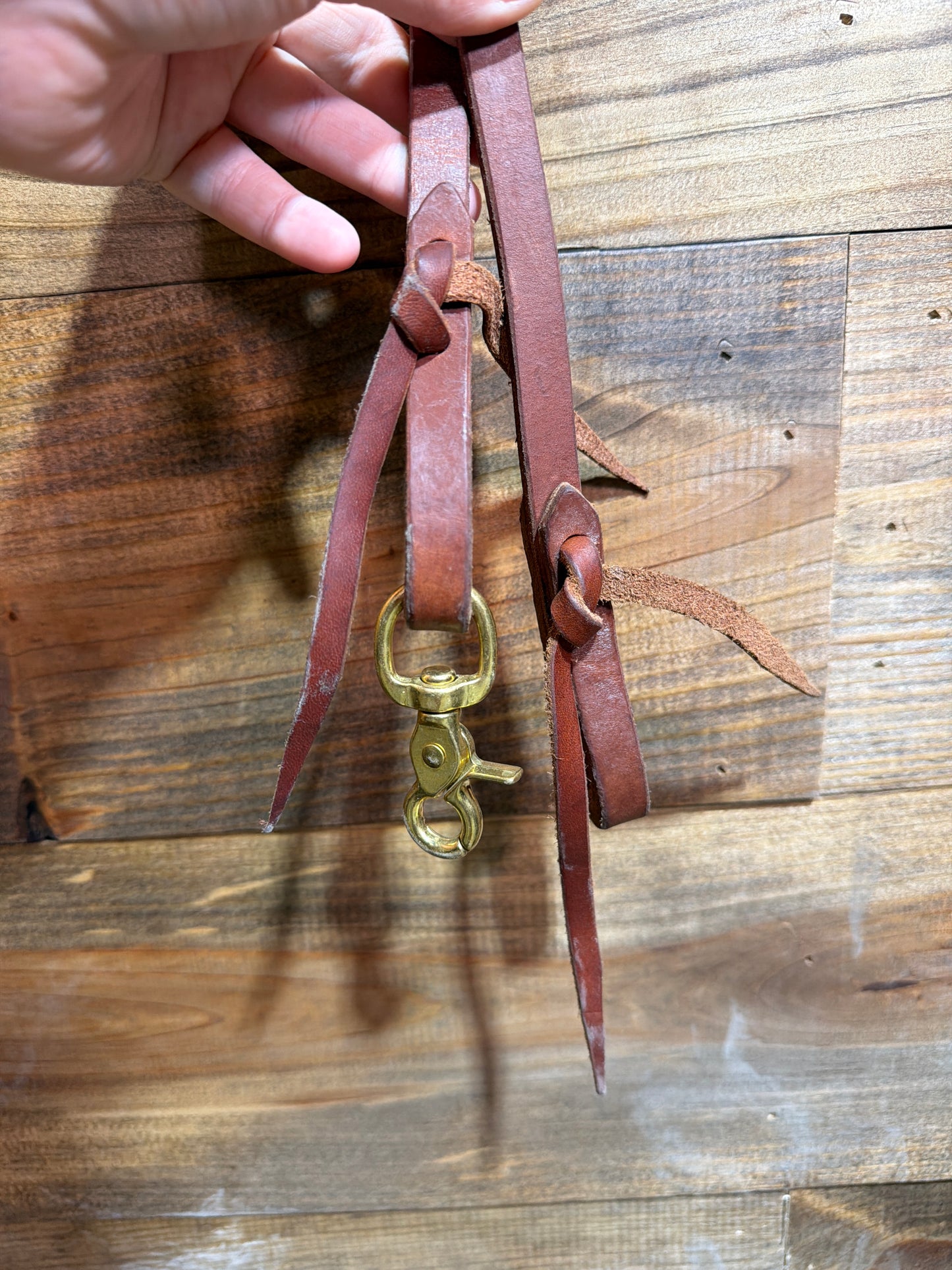 1/2" Roping Reins w/ Rawhide