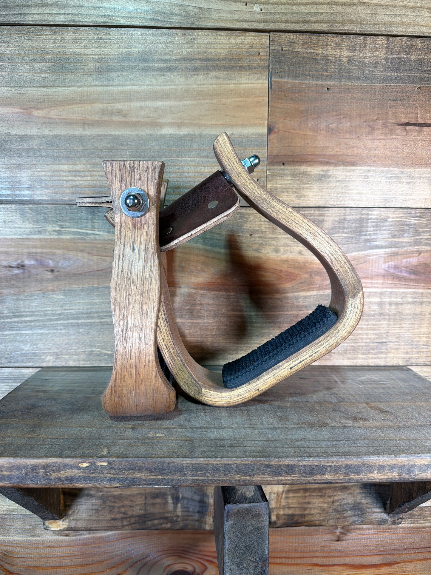 2" Dark Stained Barrel Stirrup