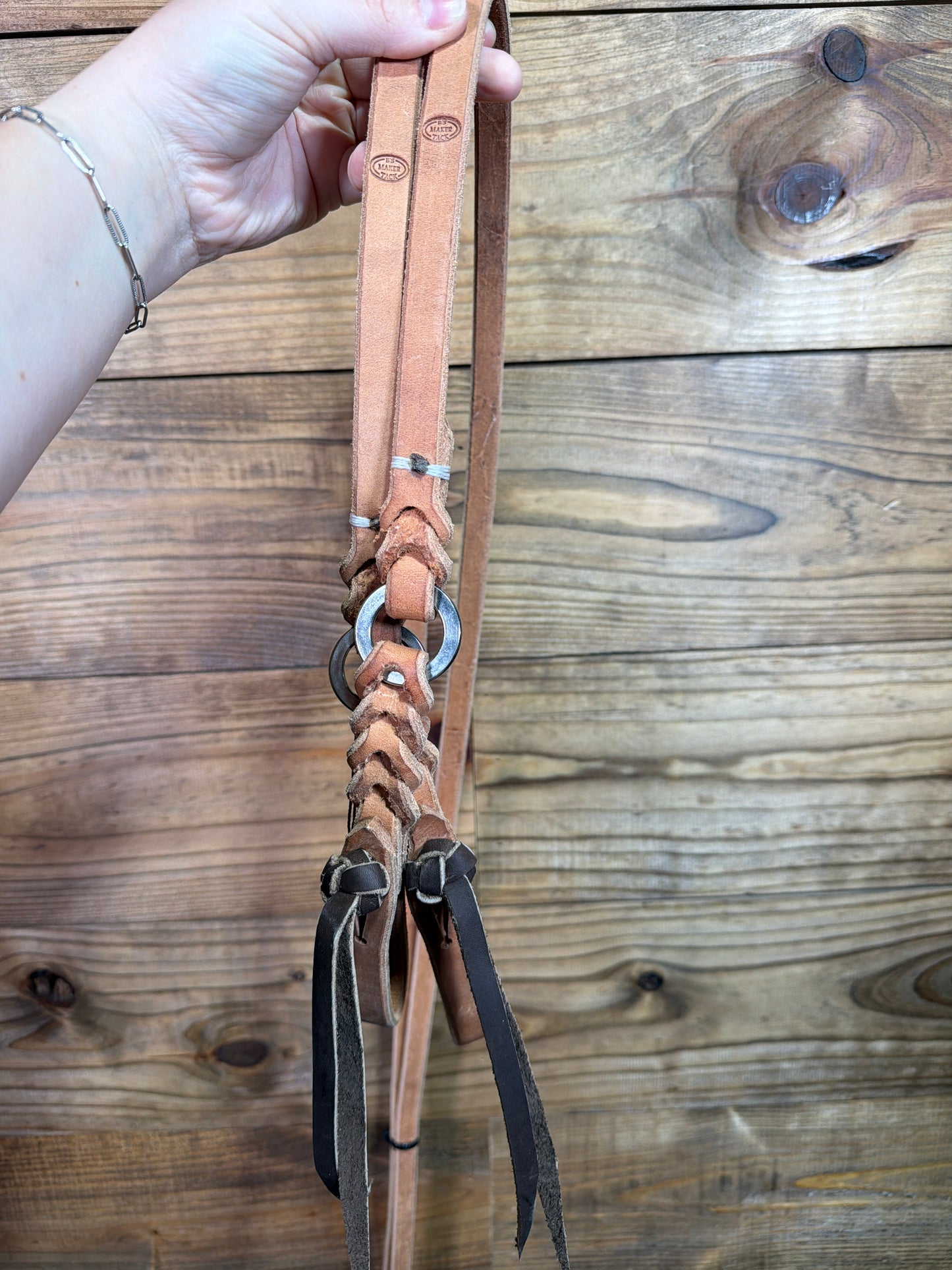05 B's Maker Tack Weighted Split Rein