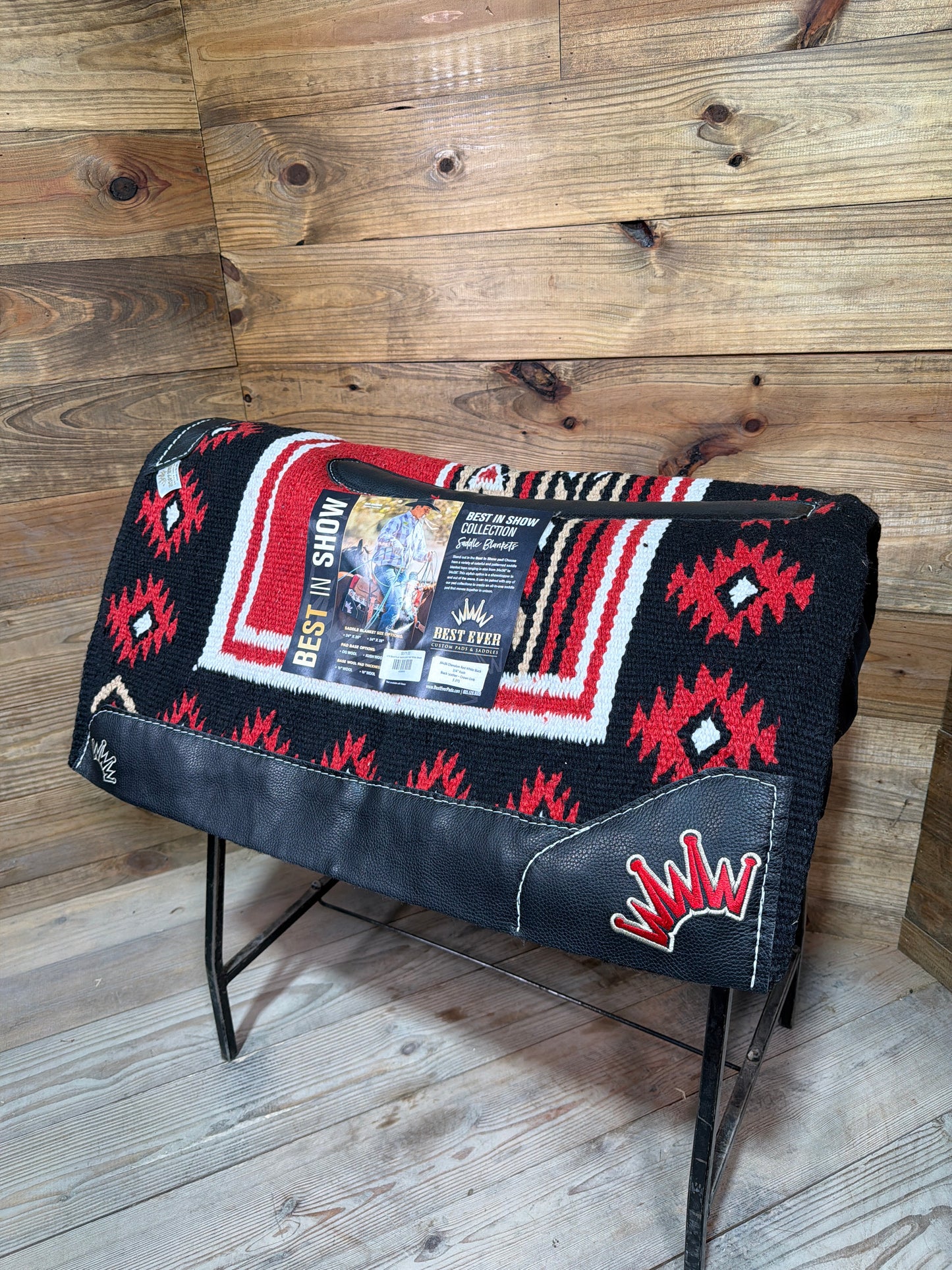 114 Best Ever 34x36 & 3/4" Red White Black