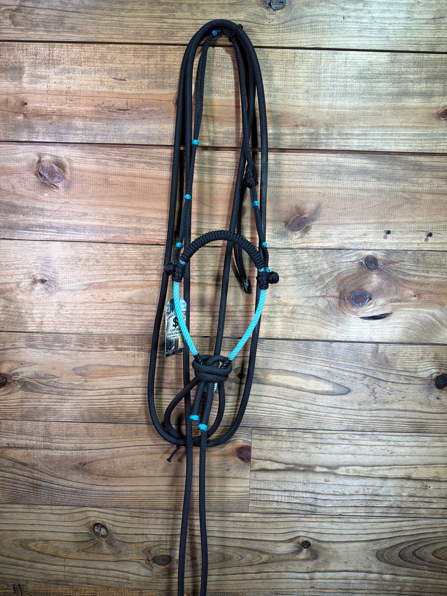 Turquoise Fully Braided Bosal