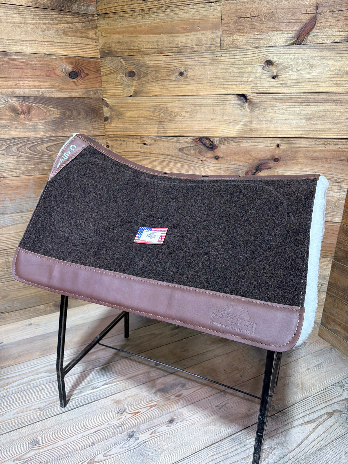 87 CSI Brown Standard Western Cut Medium Saddle Pad