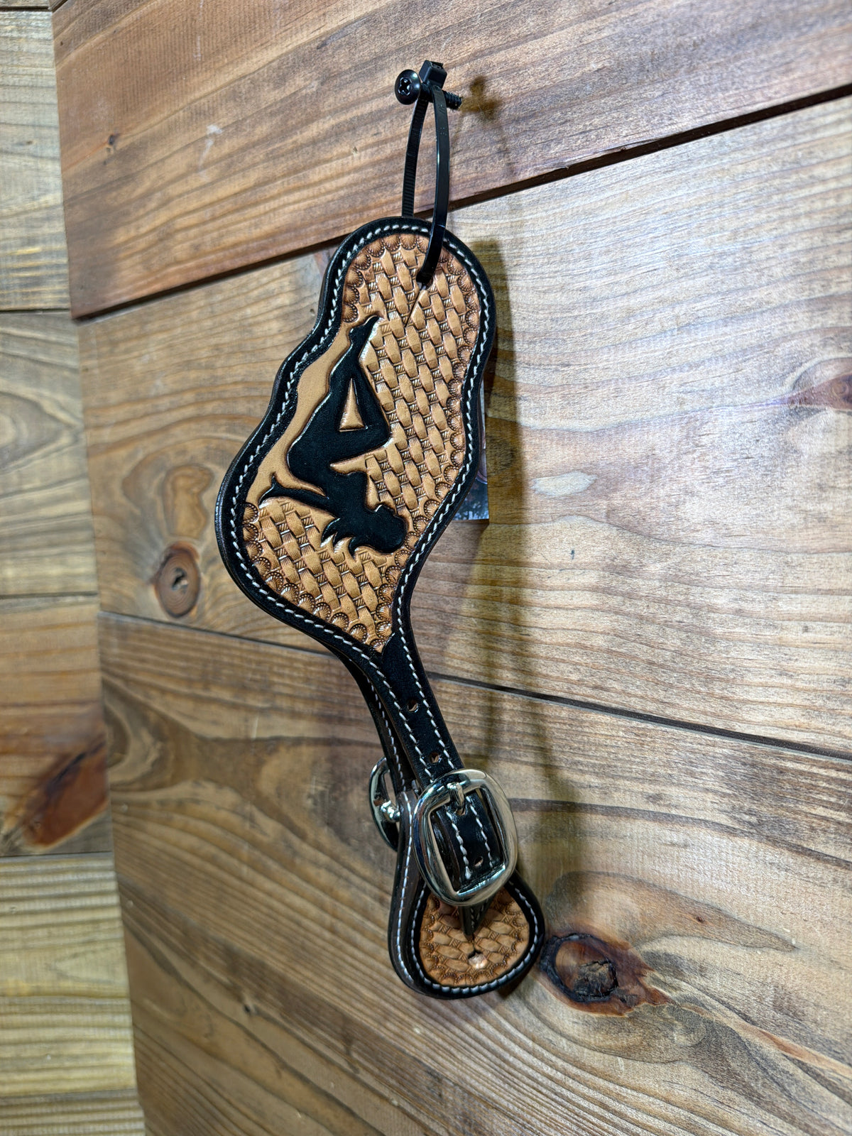 Mens Spur Straps Basket Stamped & Ladies