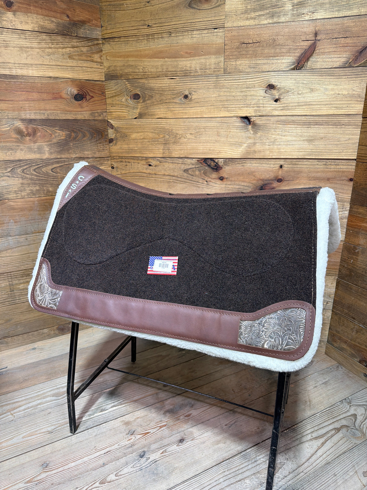 91 CSI Brown Custom Western Cut Medium Saddle Pad