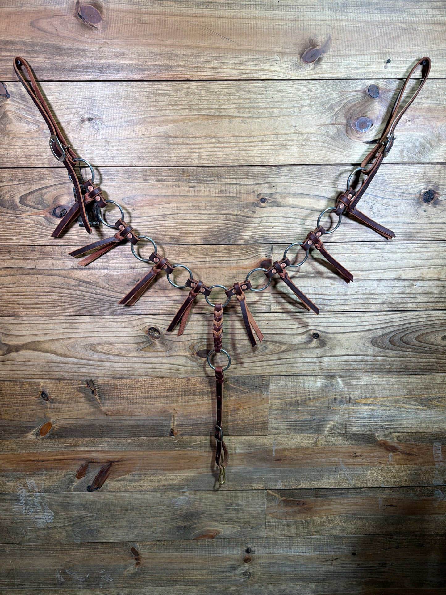 KW Lather Copper Rivet Breast Collar