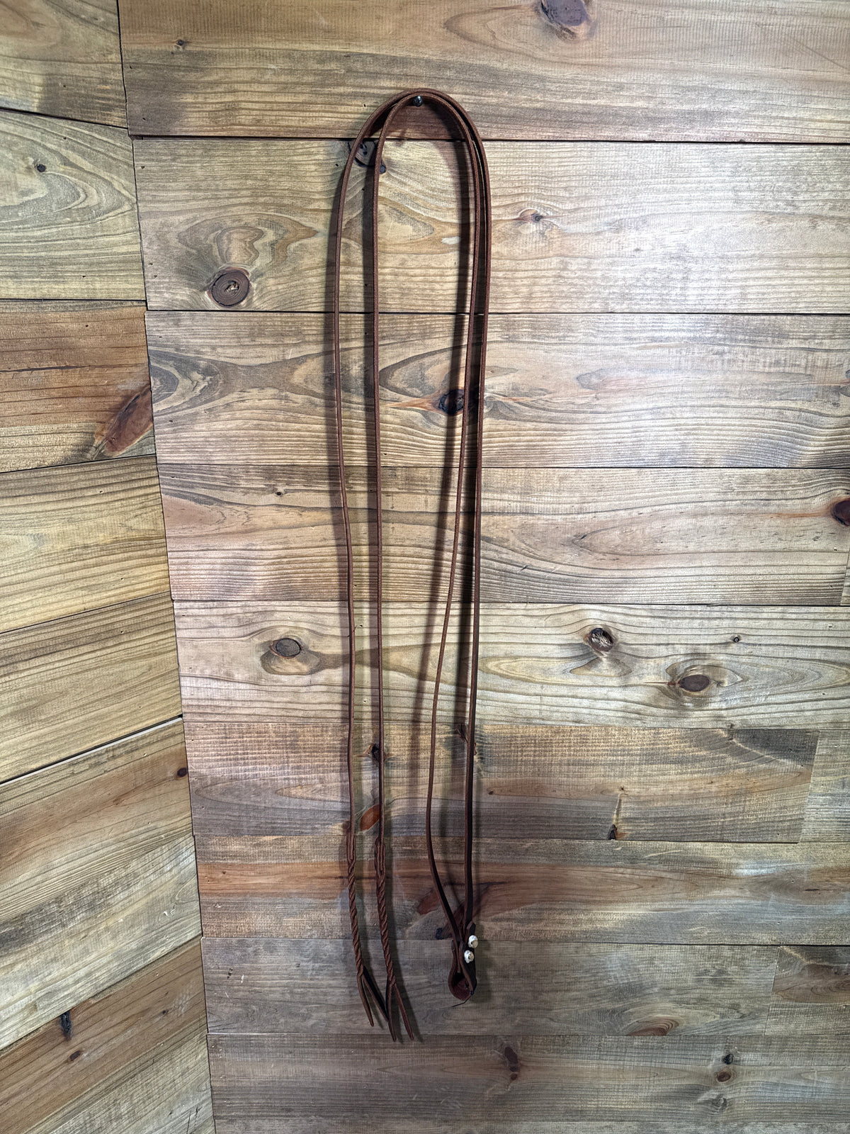 KW Leather 8ft Oiled Quick Connect Split Rein