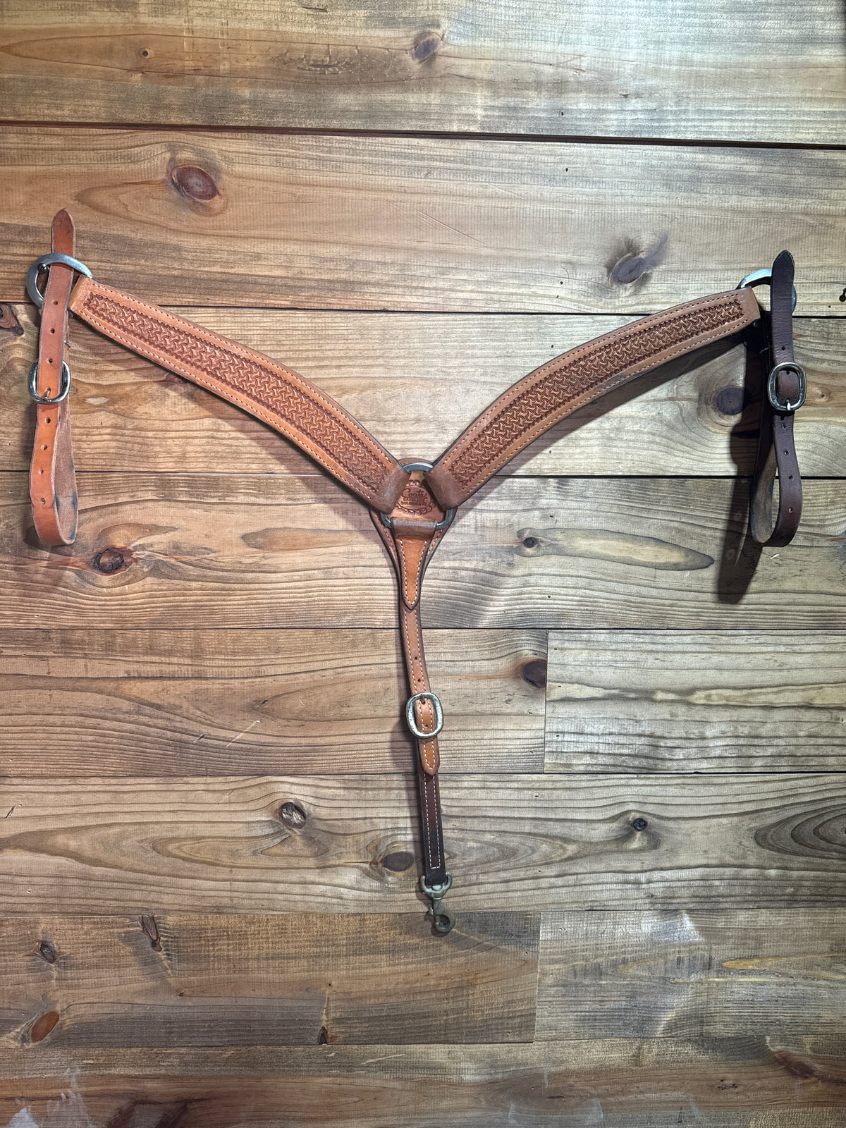 USEDTACK194 2" Coats Saddlery Tooled Breast Collar