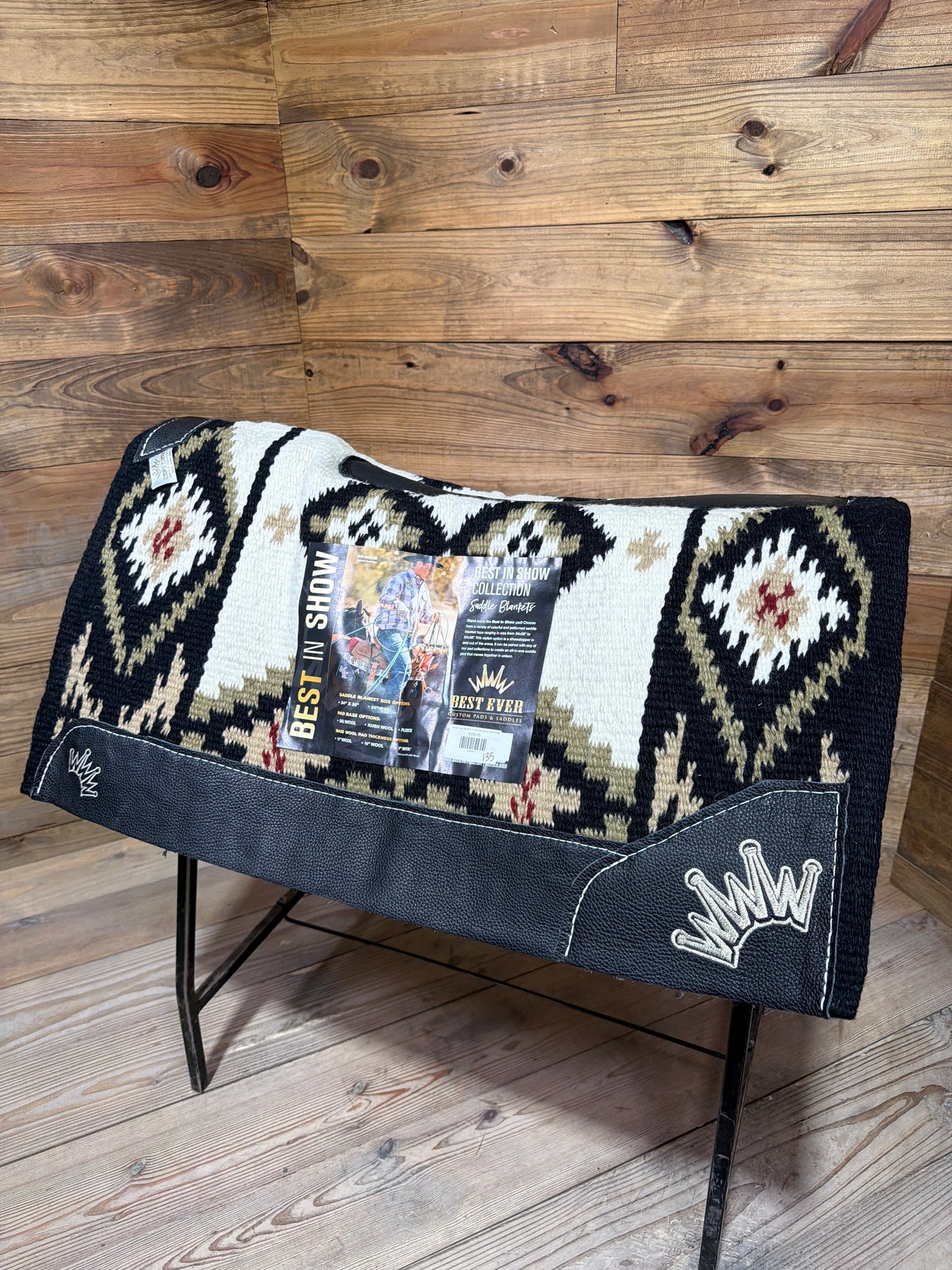 135 Best Ever 34x38 & 1" Kush Square Cut Black Beige