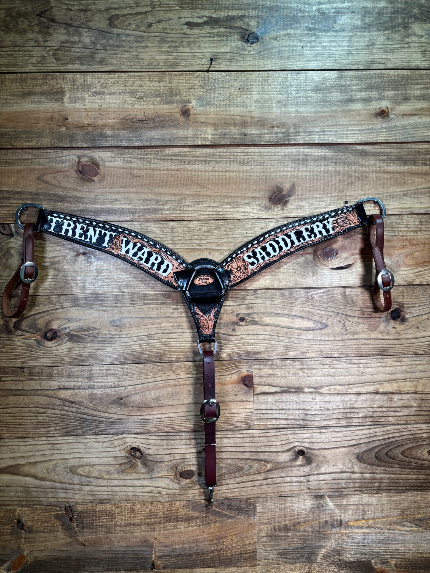 3 Piece 3" Tooled Breast Collars w/ TWS