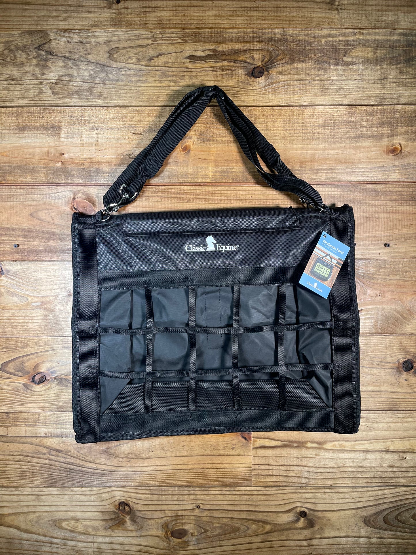 Classic Equine Top Load Hay Bag Black