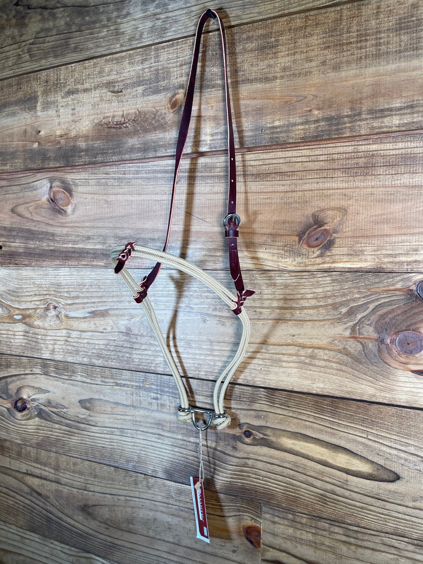 Martin Saddlery Nylon Tie- Down Noseband Tan