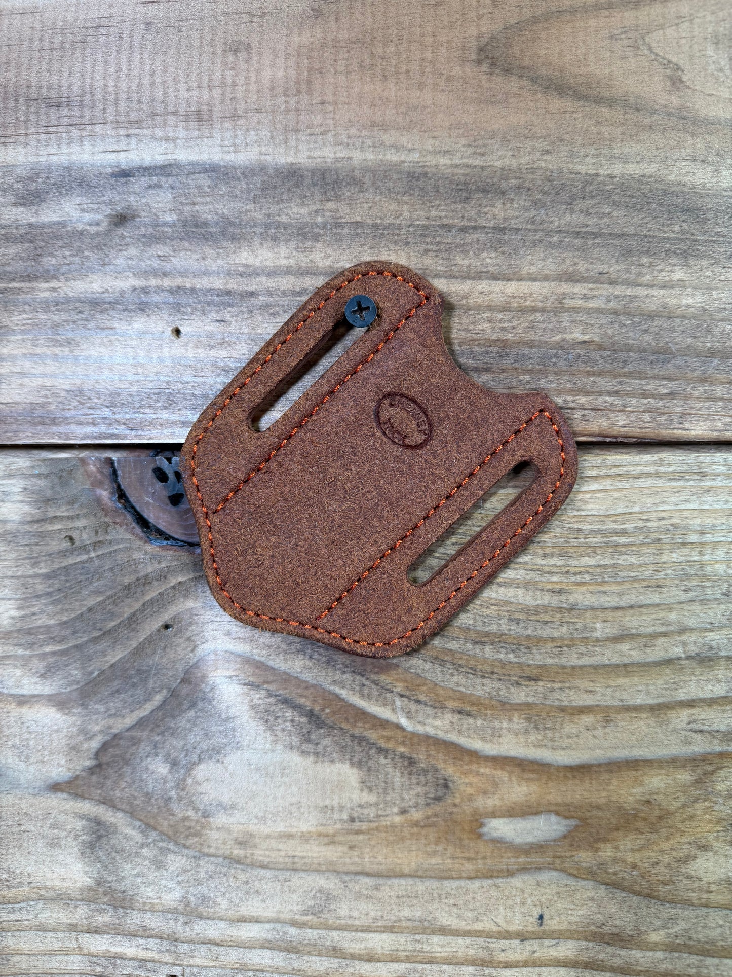 011 Cheaney 3 1/2" Knife Sheath Orange Stitching