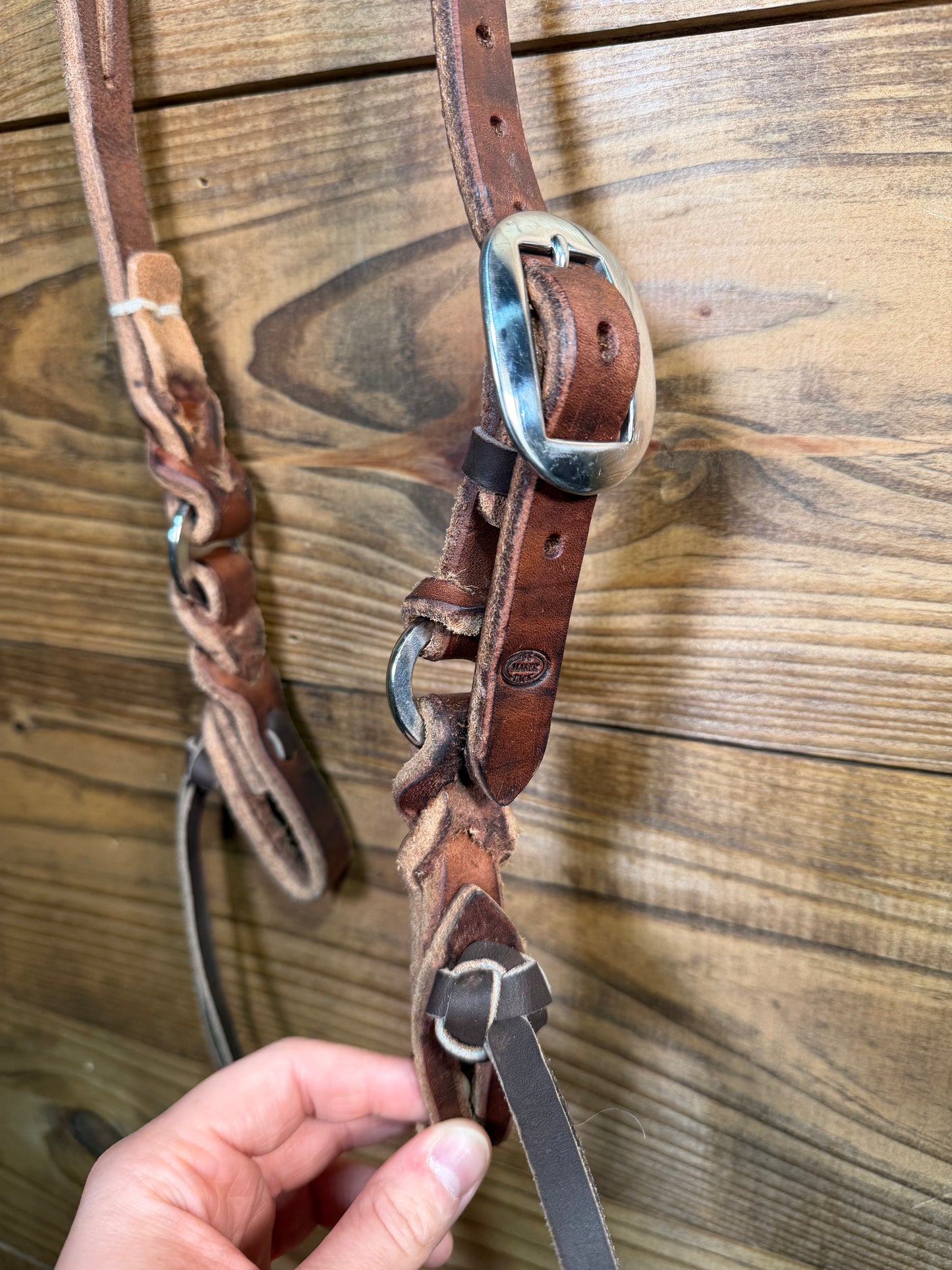 15 Headstall B's Maker Tack Braided Slit Ear