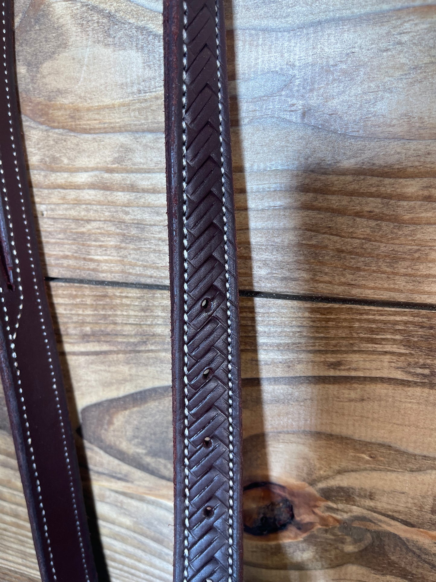 1" Oiled Split Ear Big Basket Weave