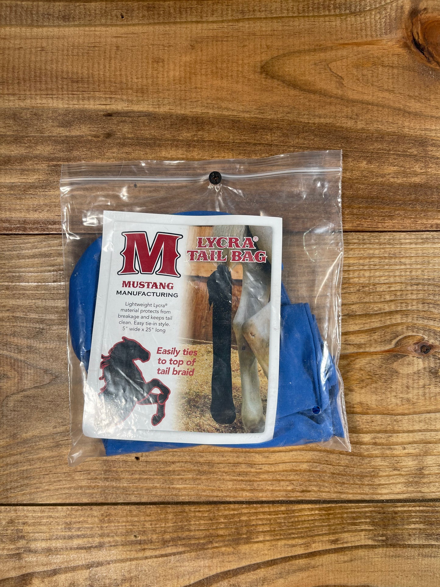 Mustang Lycra Tail Bag Blue