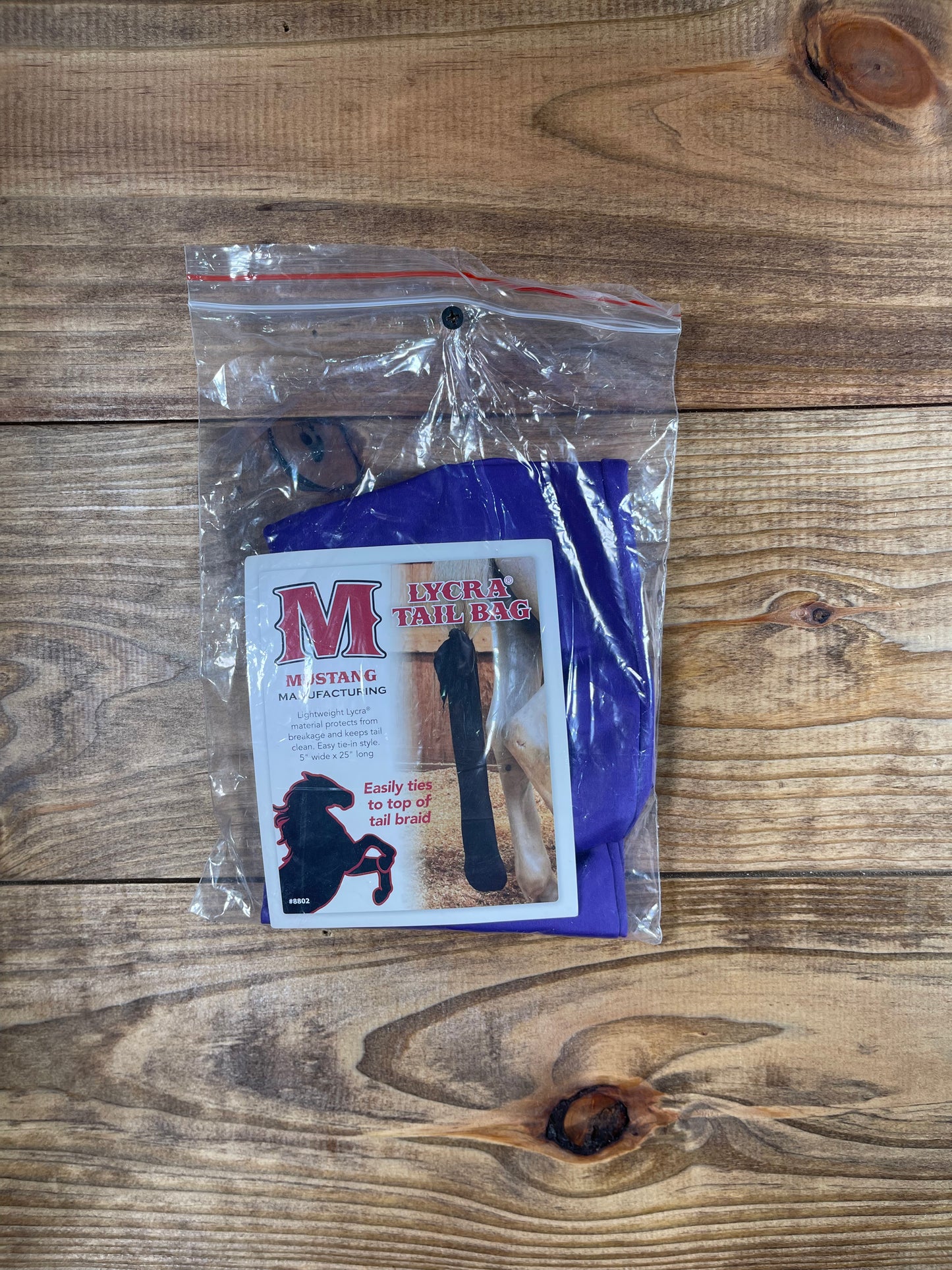 Mustang Lycra Tail Bag Purple