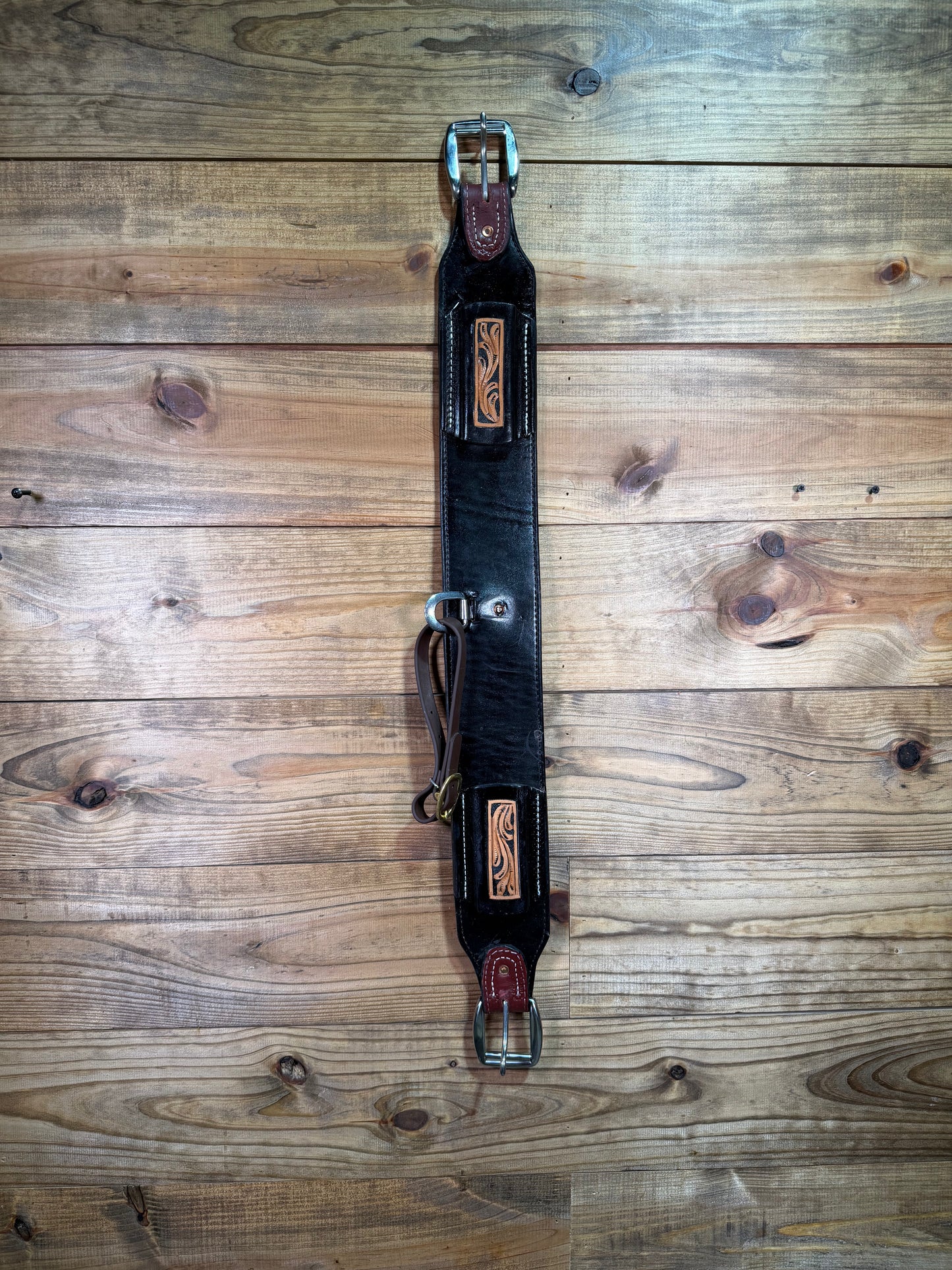 LBC012 TWS 5" Black Dyed Back Cinch