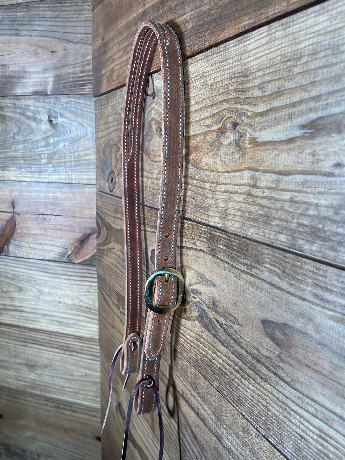 Split Ear Headstall w/ Brass Buckle