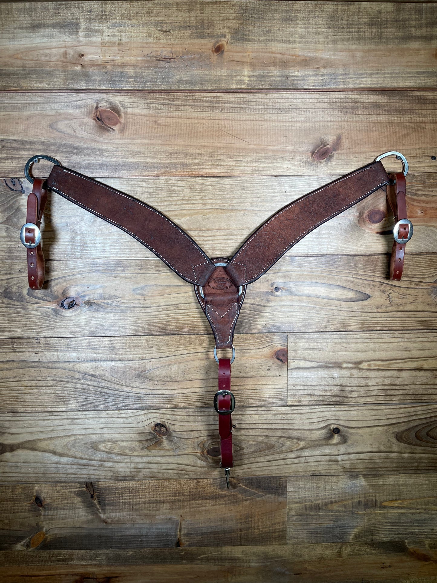 BC11 3" TWS 3 Piece Chocolate Plain Breast Collar