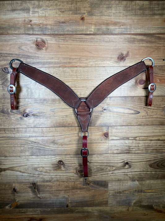 BC11 3" TWS 3 Piece Chocolate Plain Breast Collar
