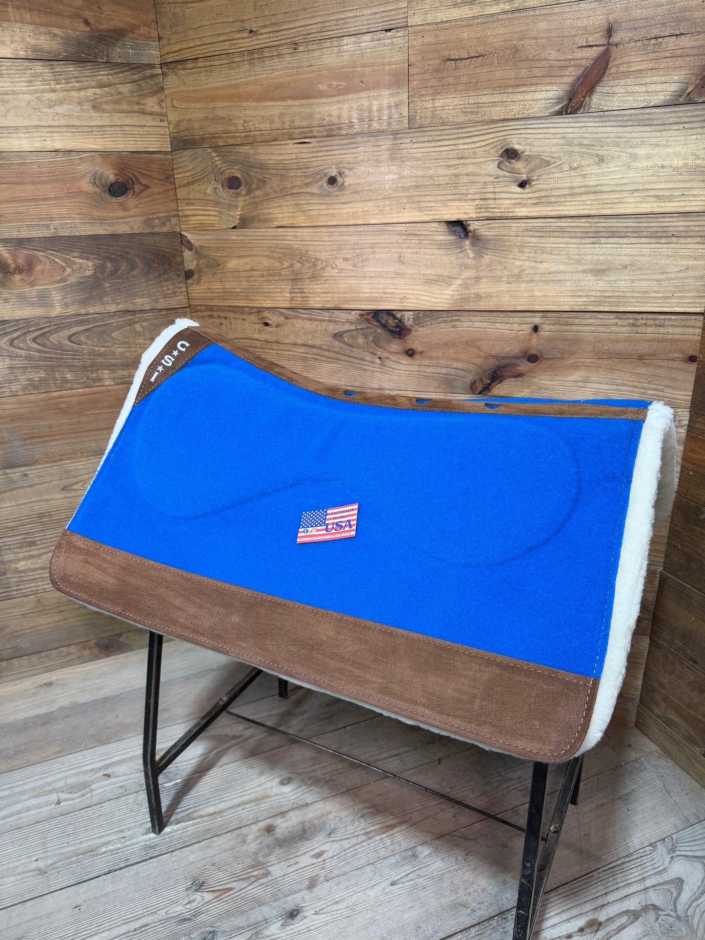 05 CSI Royal Blue Standard Western Cut Medium Saddle Pad