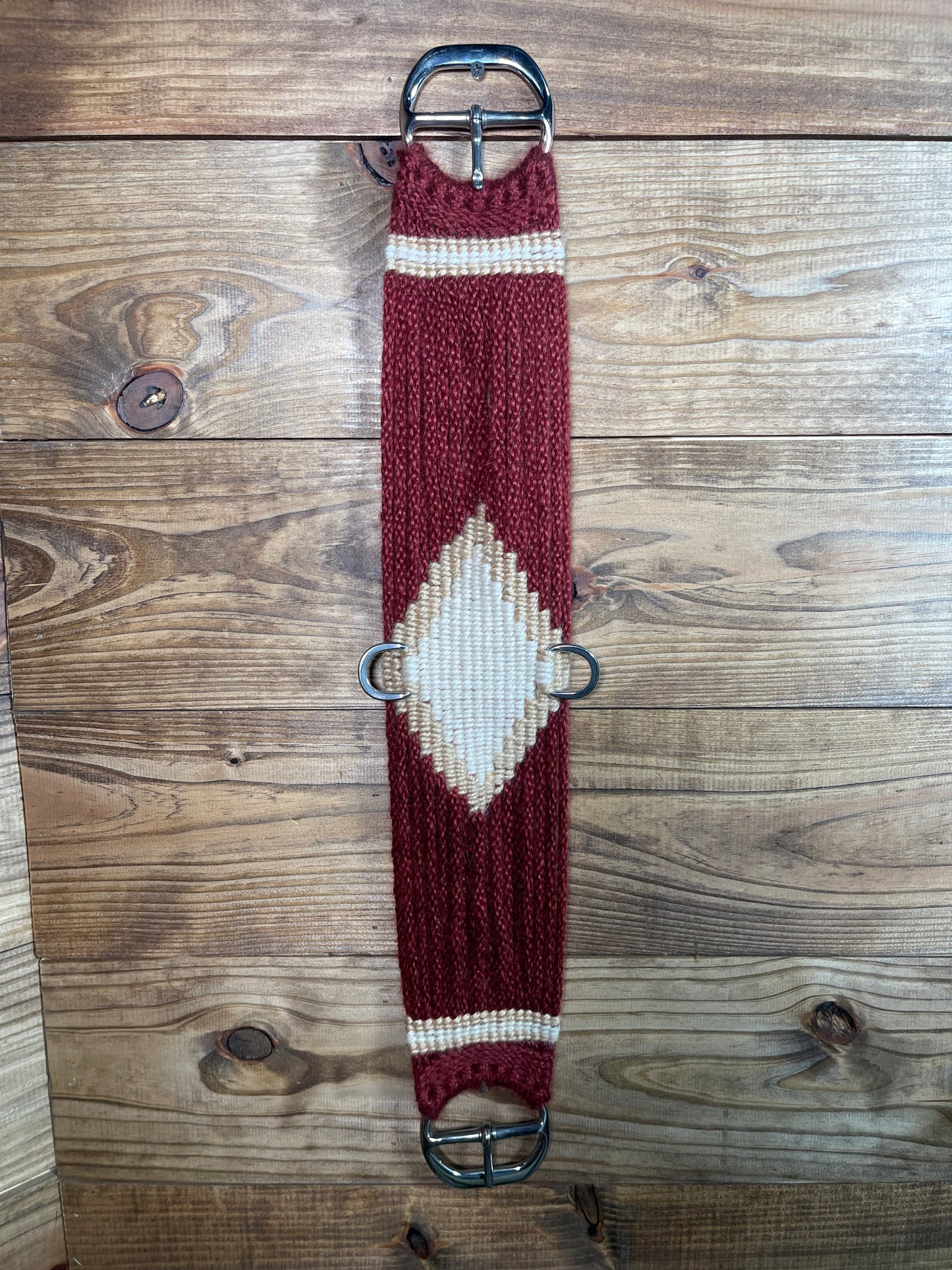 31" Hand Tied Mohair Cinch White Diamond