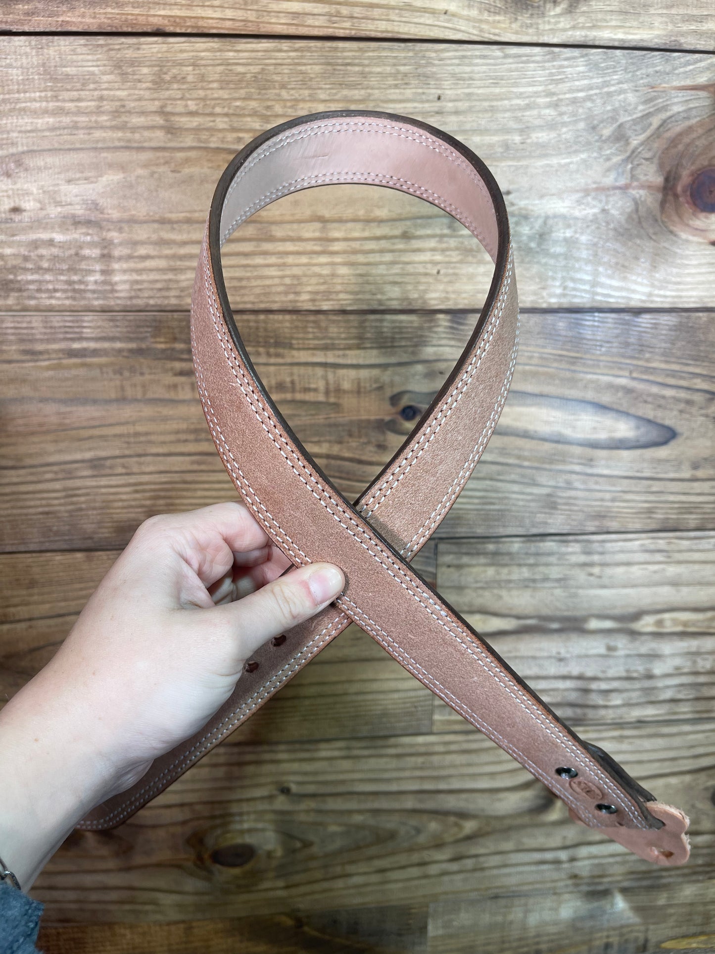 Roughout Double Stitched Belt