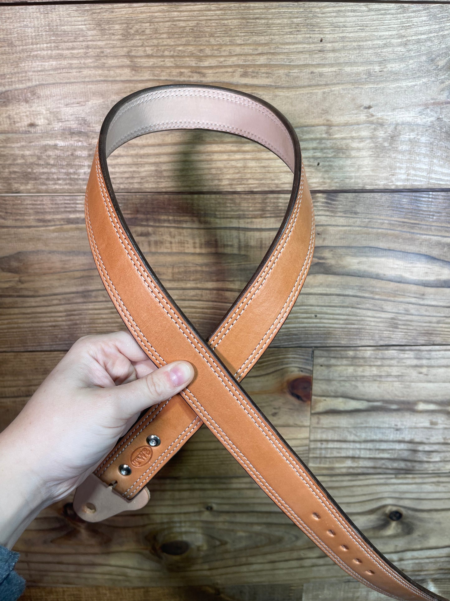 Slick Double Stitched Belt