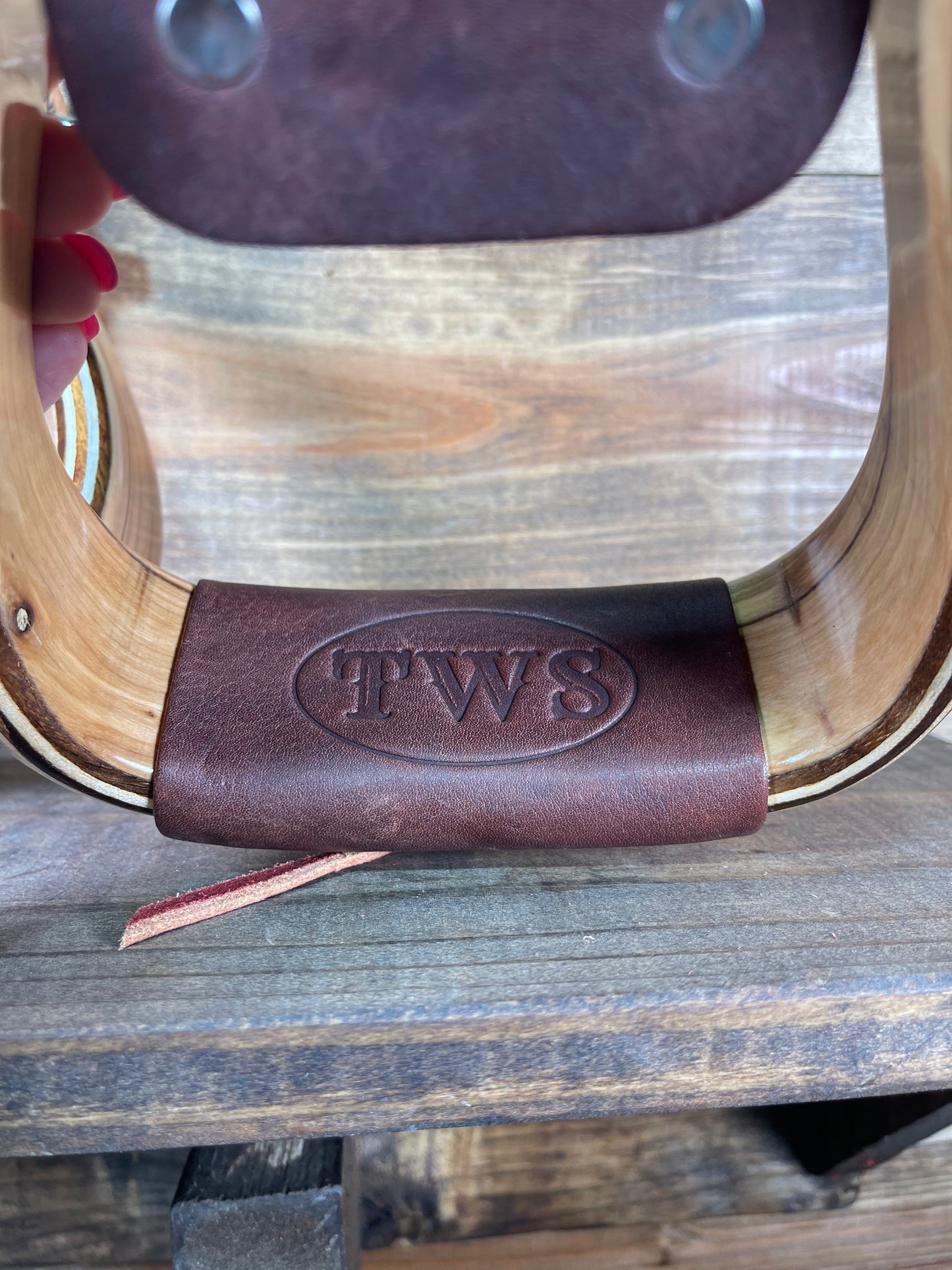 2" Maple Stained Stirrups