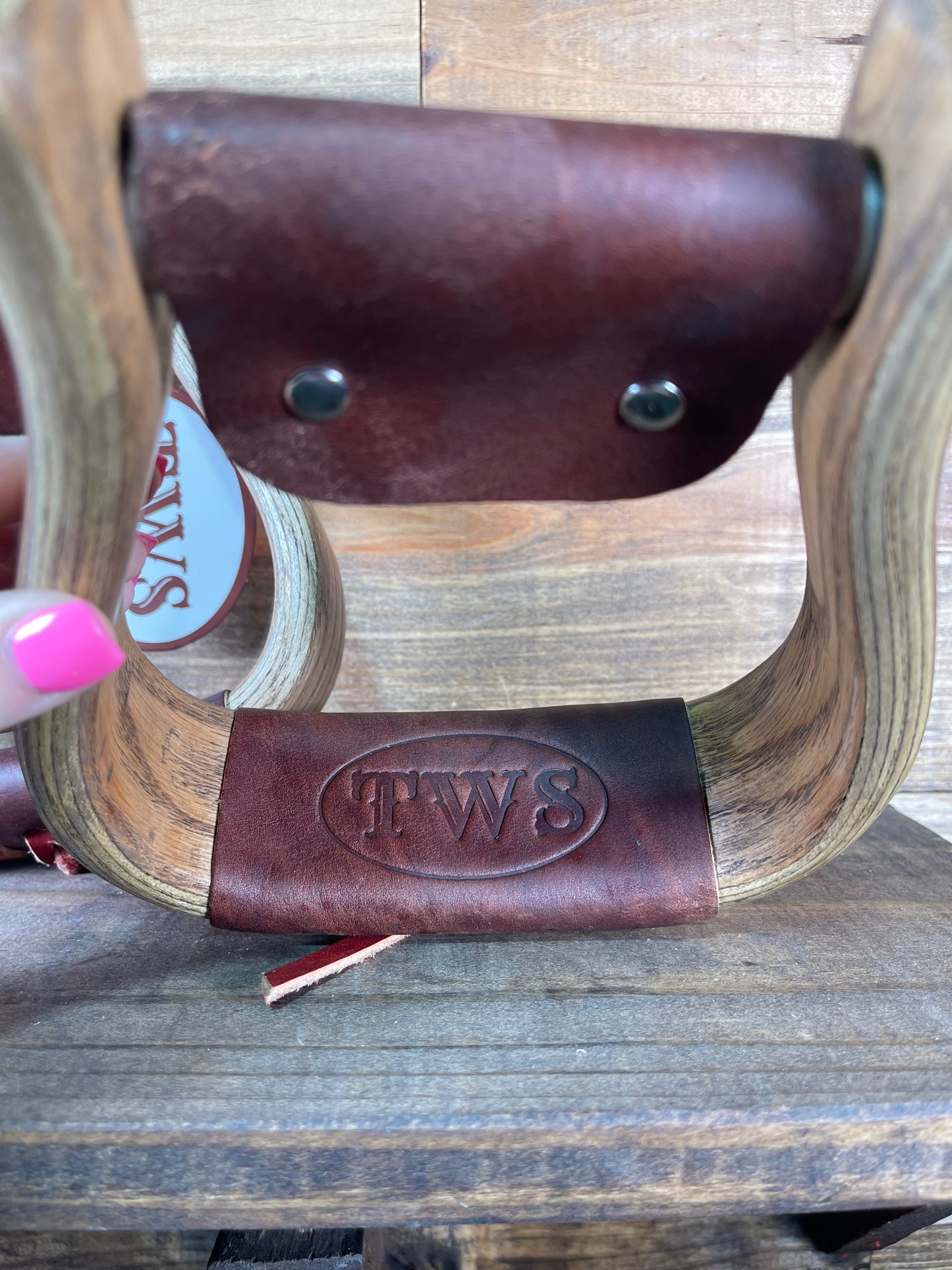 2" Dark Stained TWS Stirrups