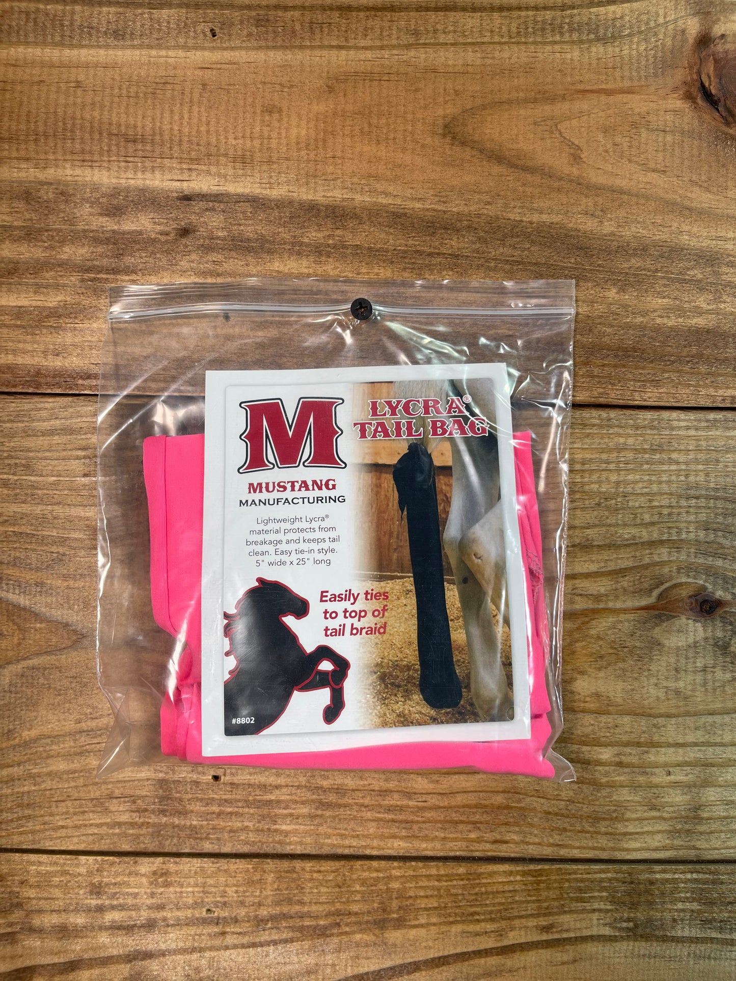 Mustang Lycra Tail Bag Hot Pink