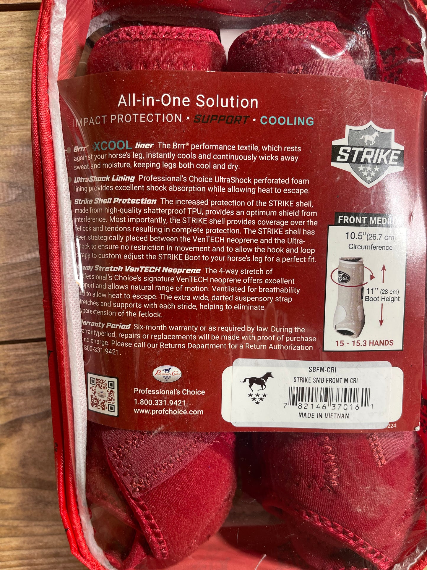 Professional Choice Strike Boot- Crimson/ Front