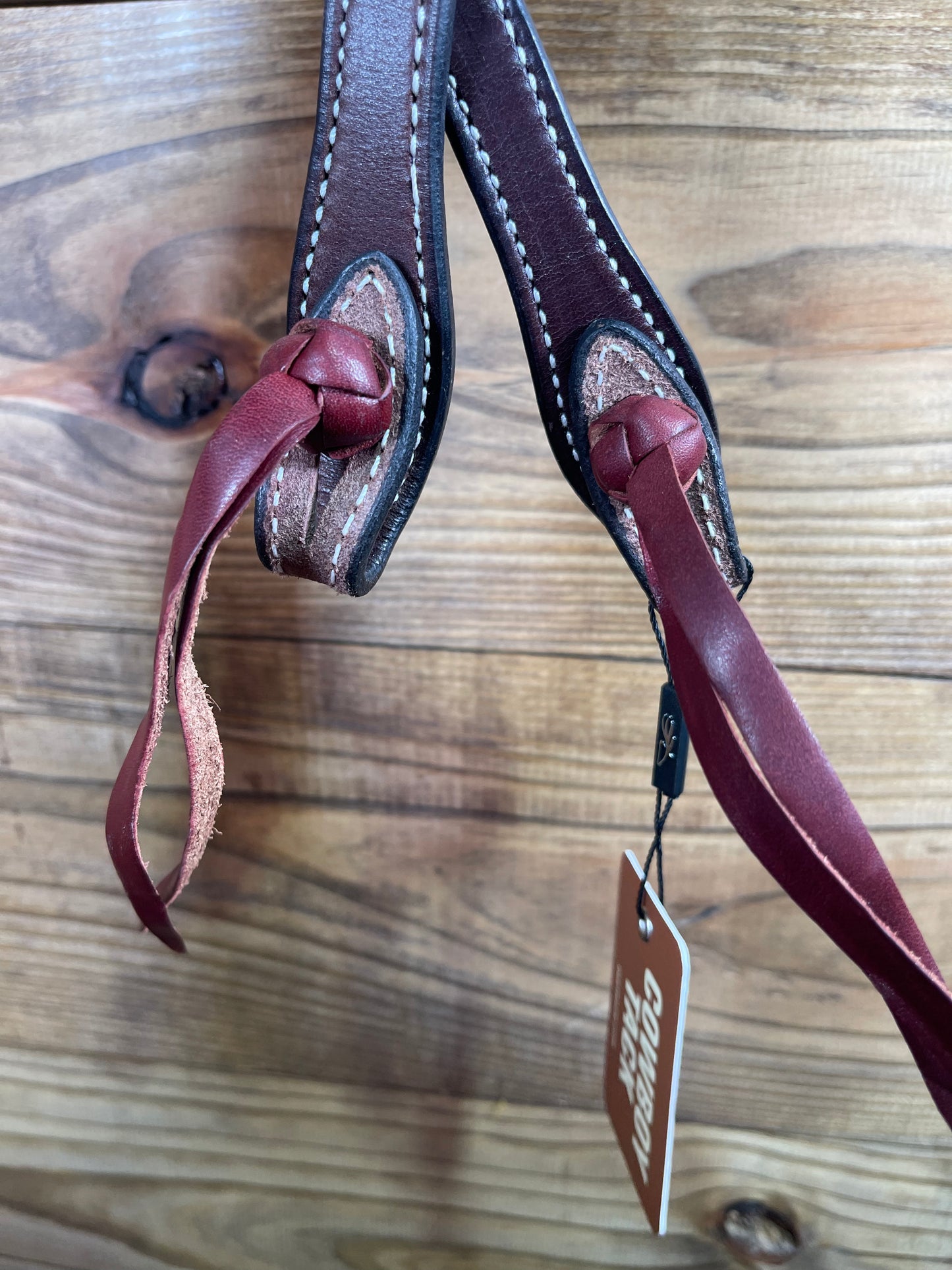 Cowboy Tack Brown Tapered Split Ear w/ Latigo Quick Change Ends