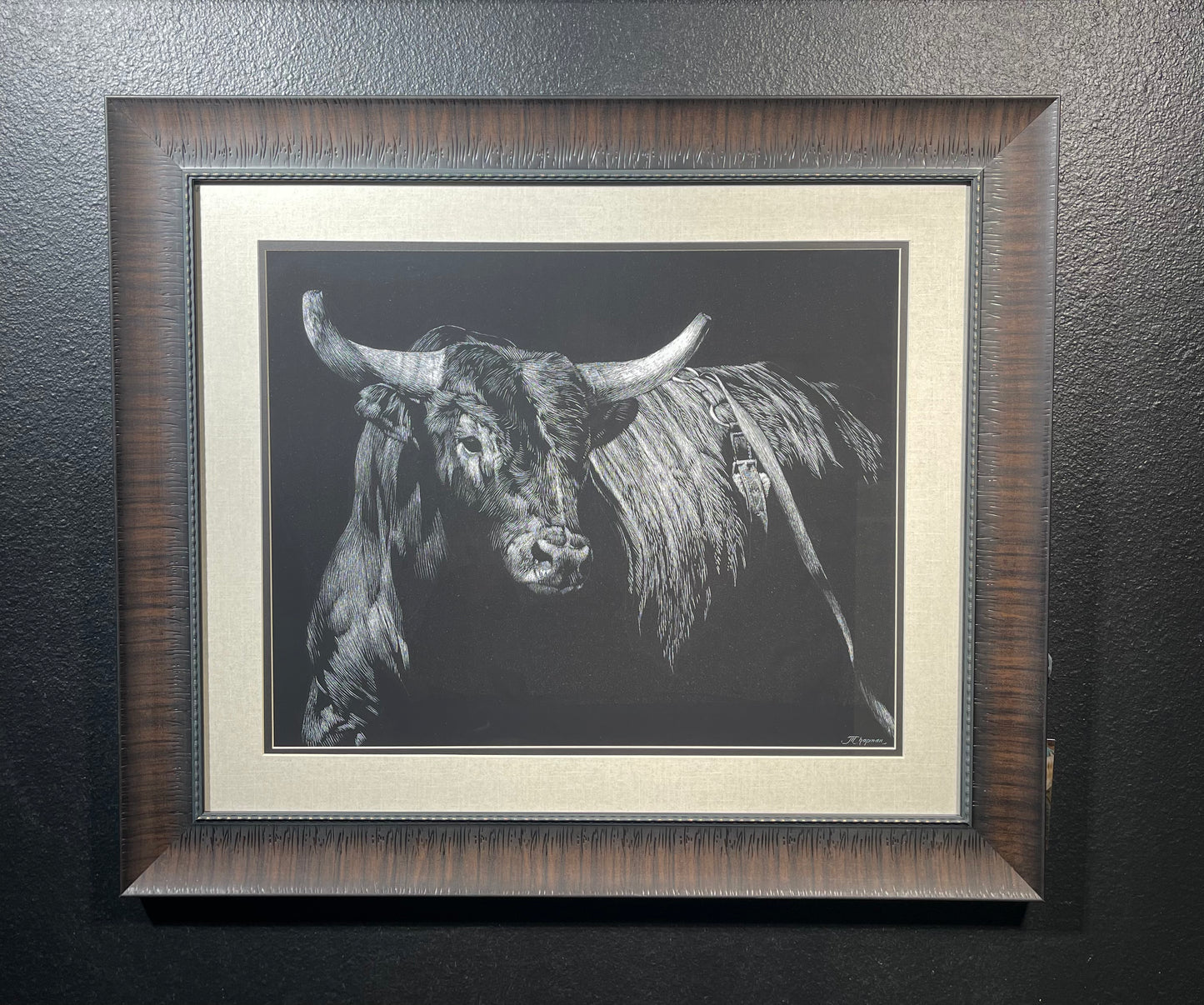 Brindle Rodeo Bull- 20x24