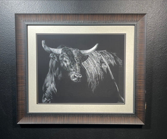 Brindle Rodeo Bull- 20x24