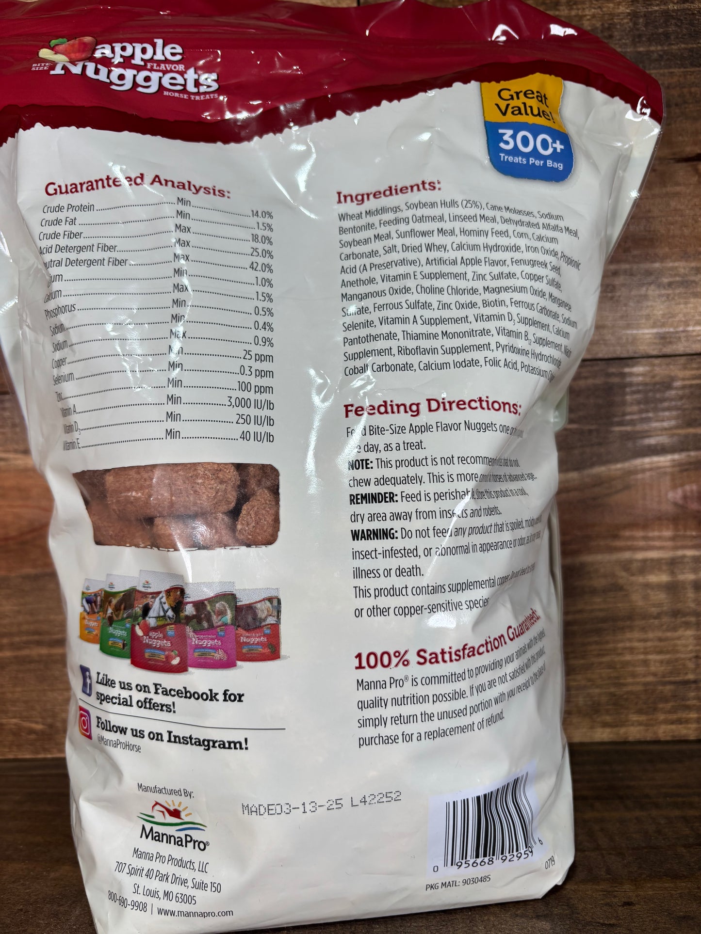 MannaPro Apple Flavor Nuggets