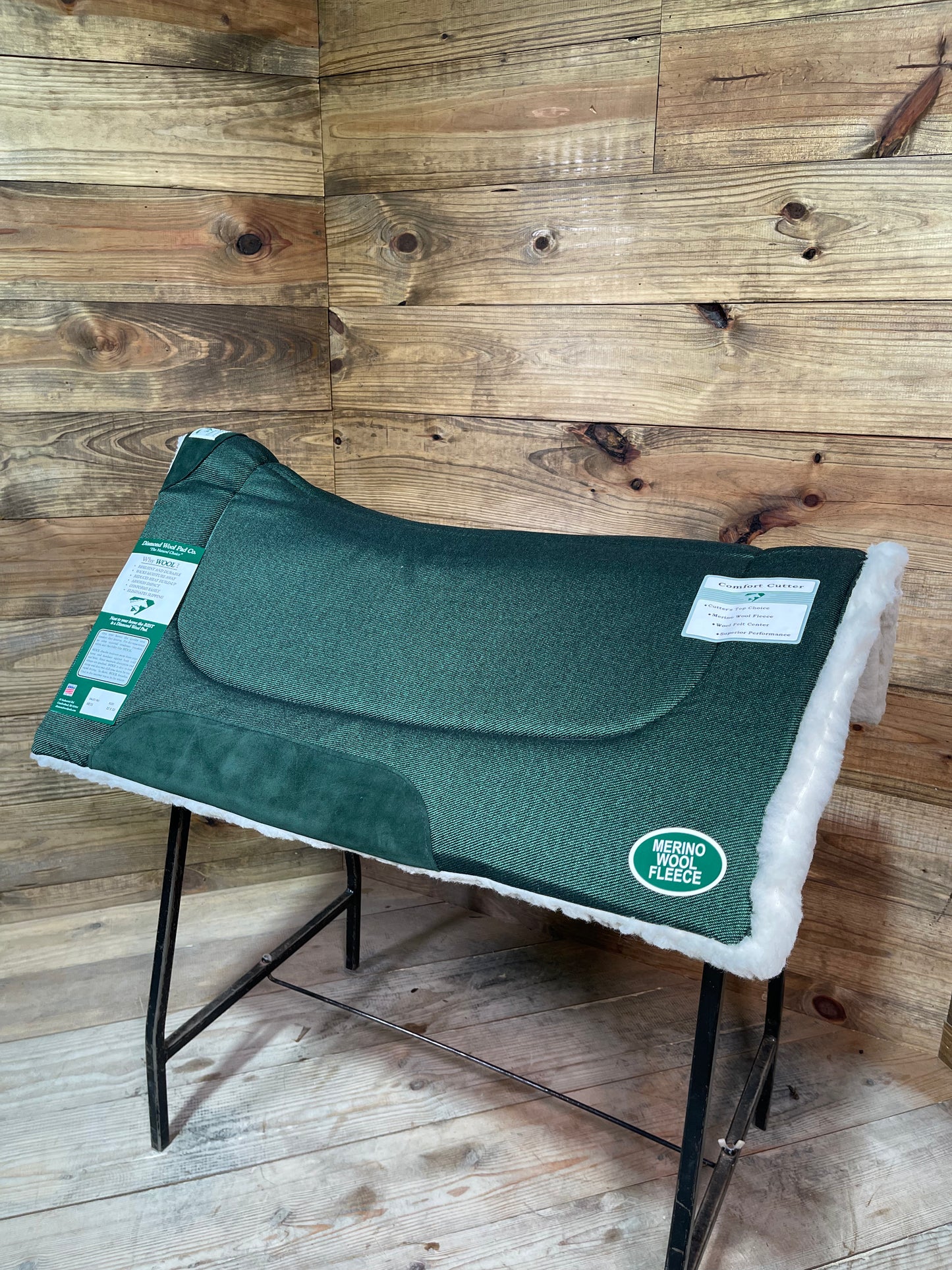 Forest Green Diamond Wool Pad