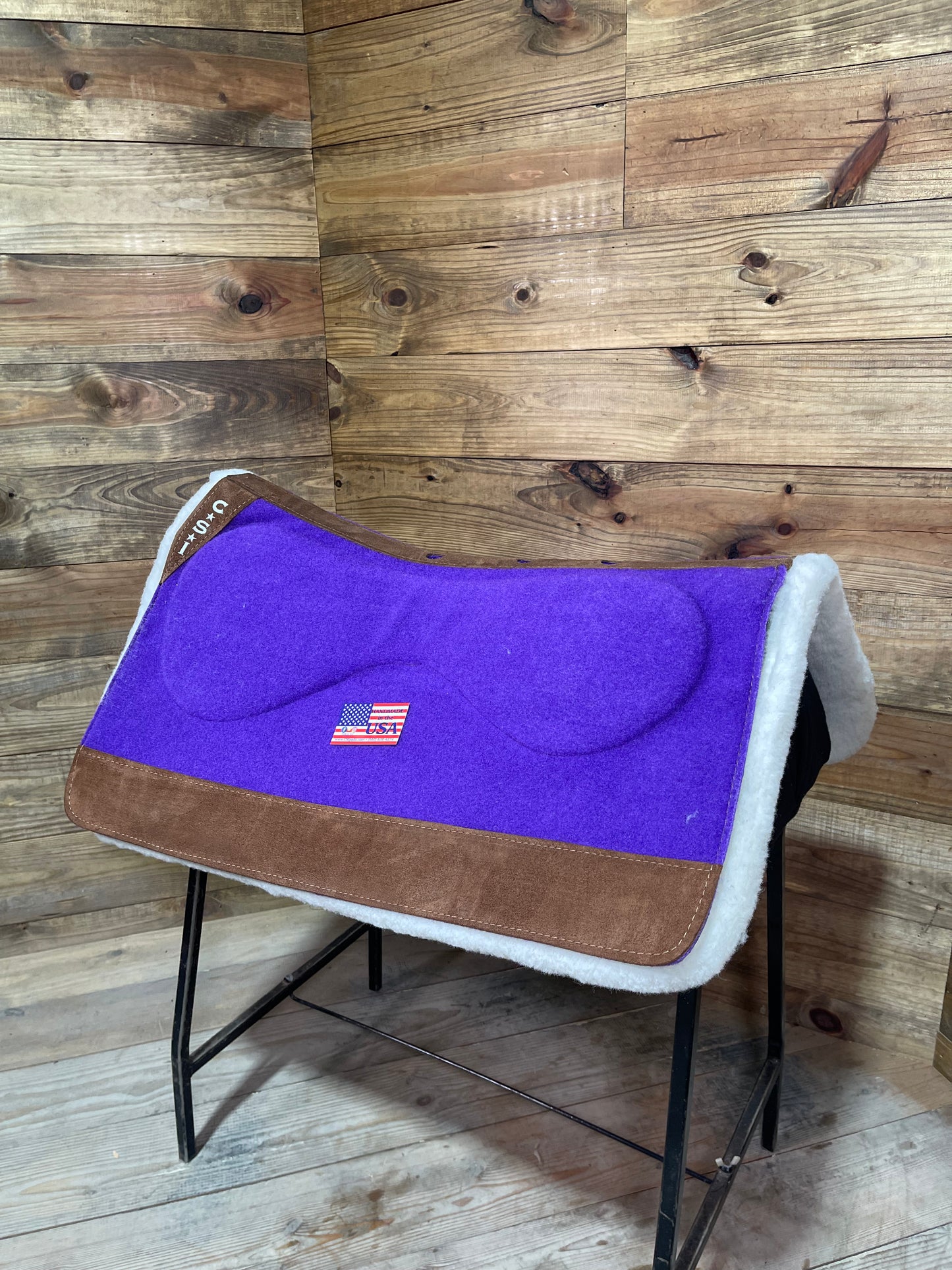 46 CSI Purple Standard Western Cut Medium Saddle Pad