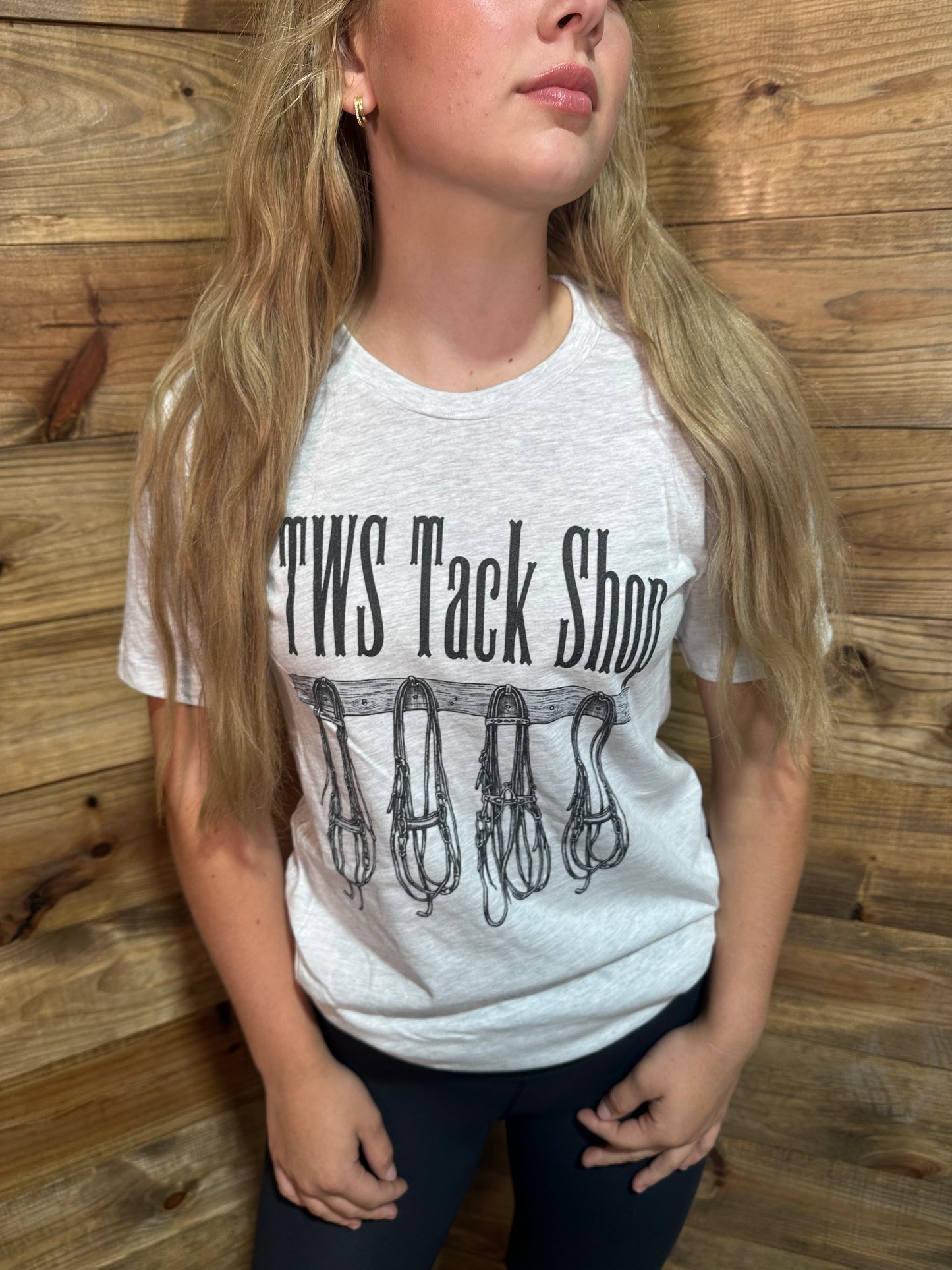 TWS Tack Shop T-Shirt Bridle Wall Gray