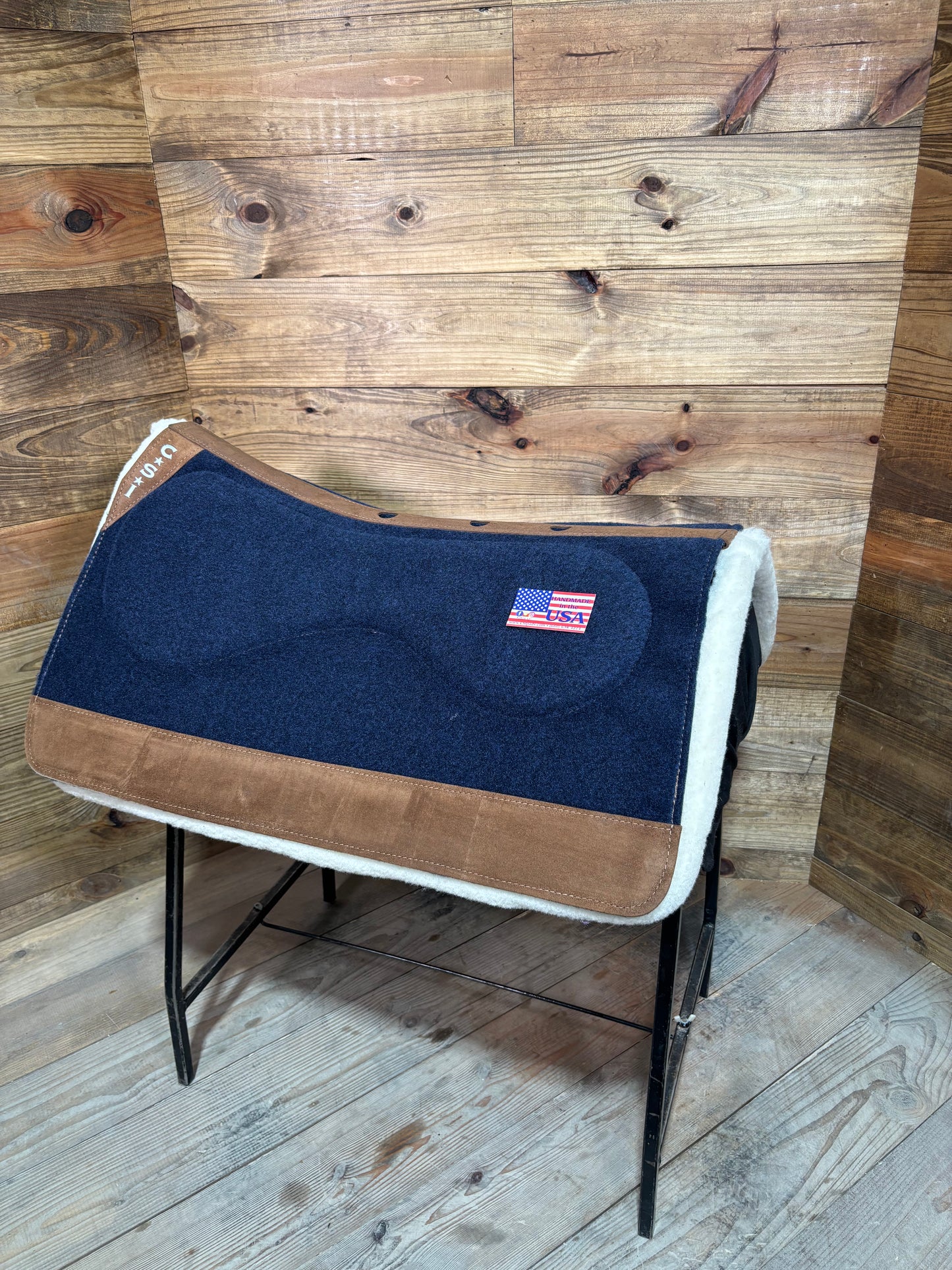 21 CSI Navy Standard Western Cut Medium Saddle Pad
